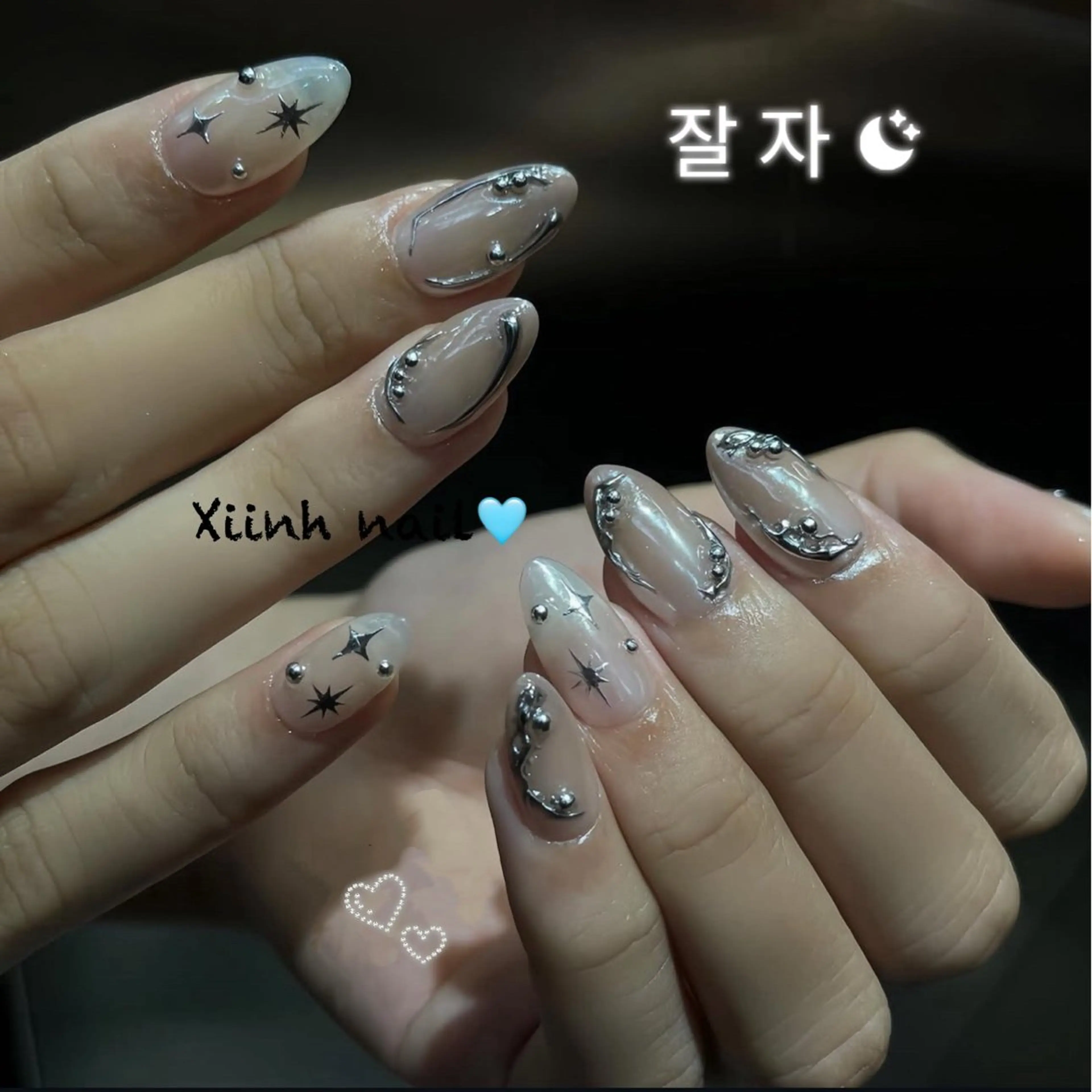 ネイル チークネイル 桜ネイル フットネイル ジェルネイル ハロウィン ハンドネイル XIINH NAIL SALONのネイルデザイン