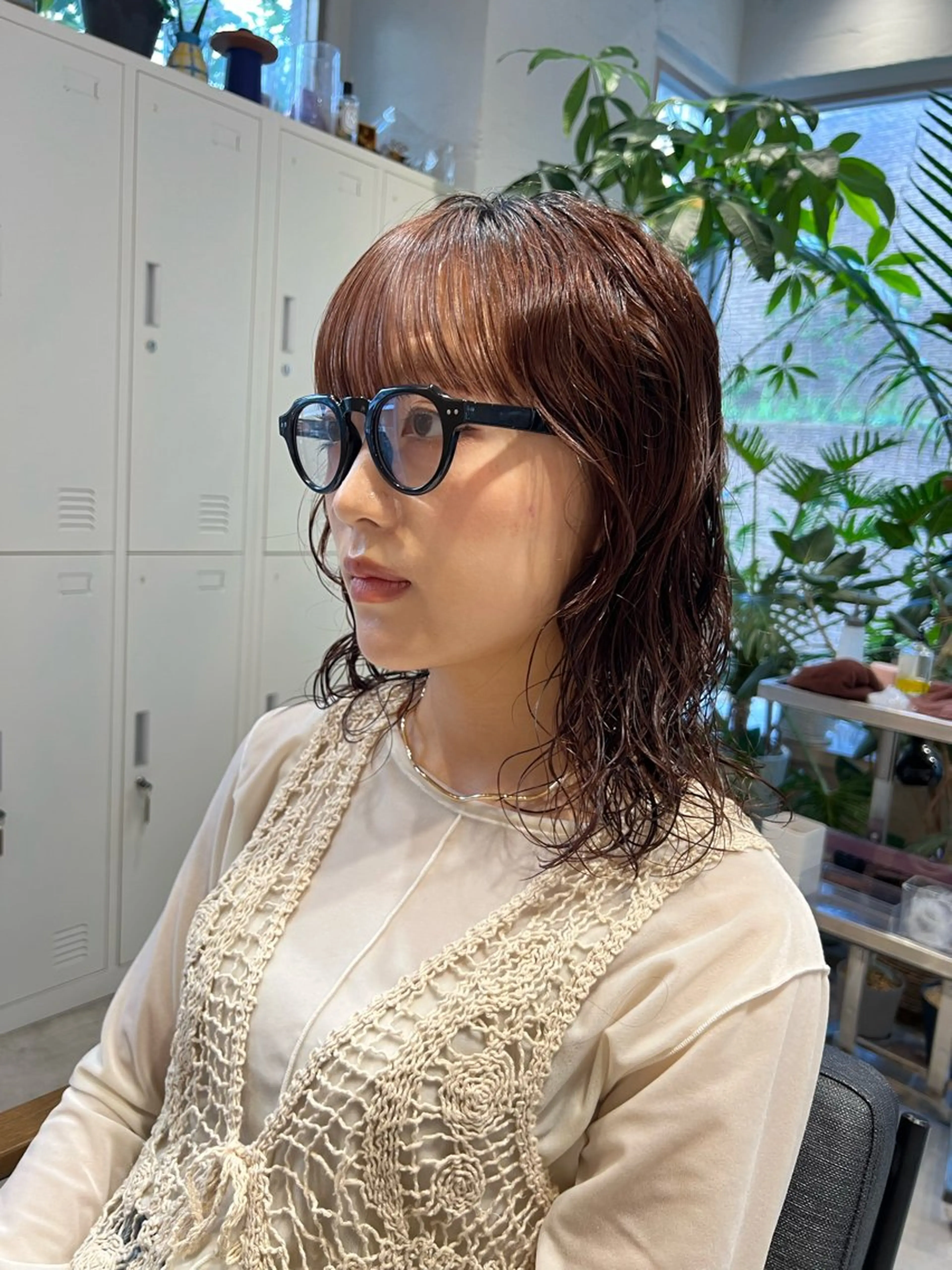 ミディアム パーマ パーマ/ボブ /レイヤー チヒロのヘアスタイル