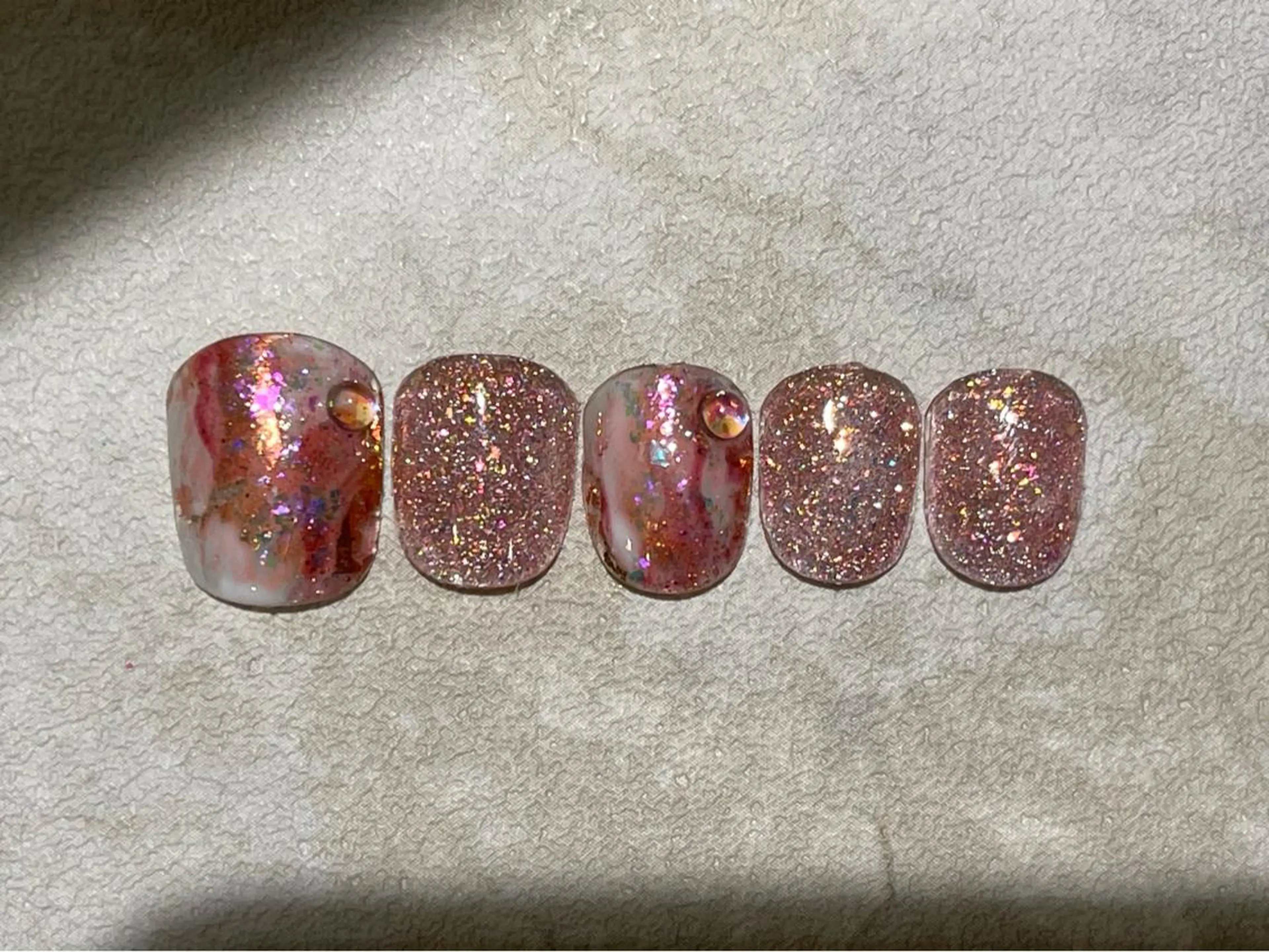 ネイル ラメ(グリッター) ニュアンスネイル フットネイル Nail Katoのネイルデザイン