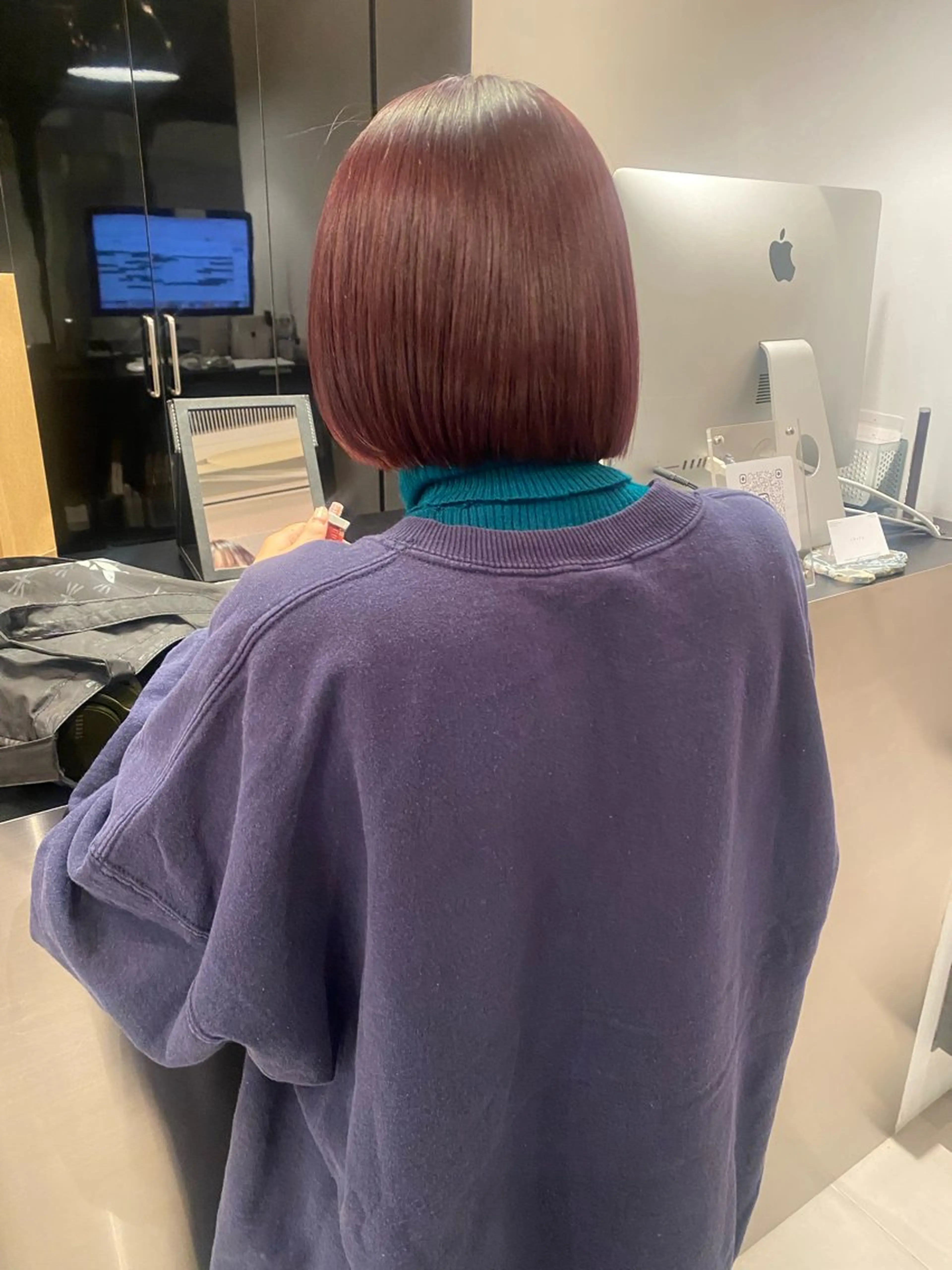 ショート カラー ピンクカラー sakurako 🎀🫧のヘアスタイル