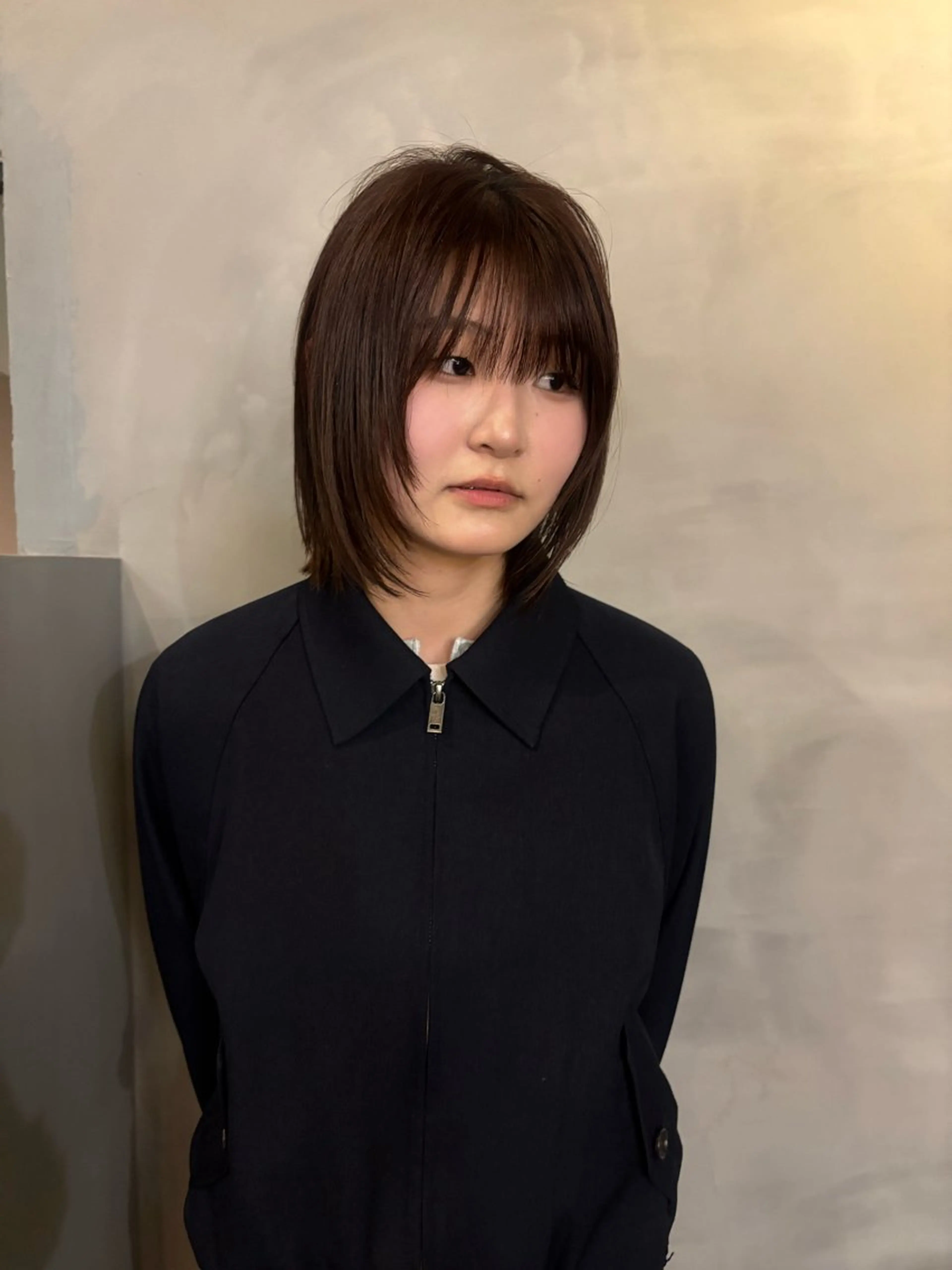 ミディアム レイヤーカット hanaka カット モデル募集中のヘアスタイル