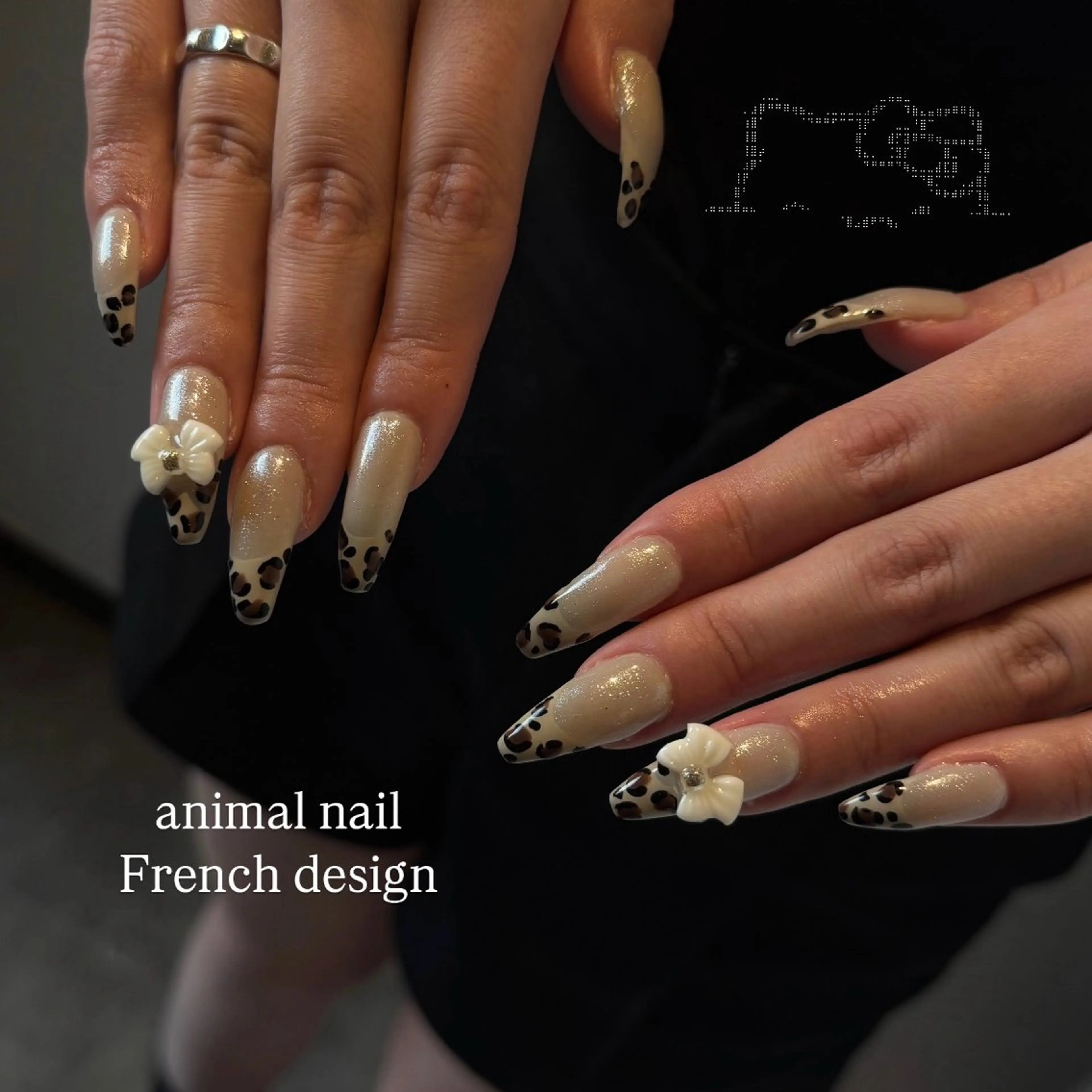 ネイル ロングネイル ハンドネイル 鈴木 結万のネイルデザイン