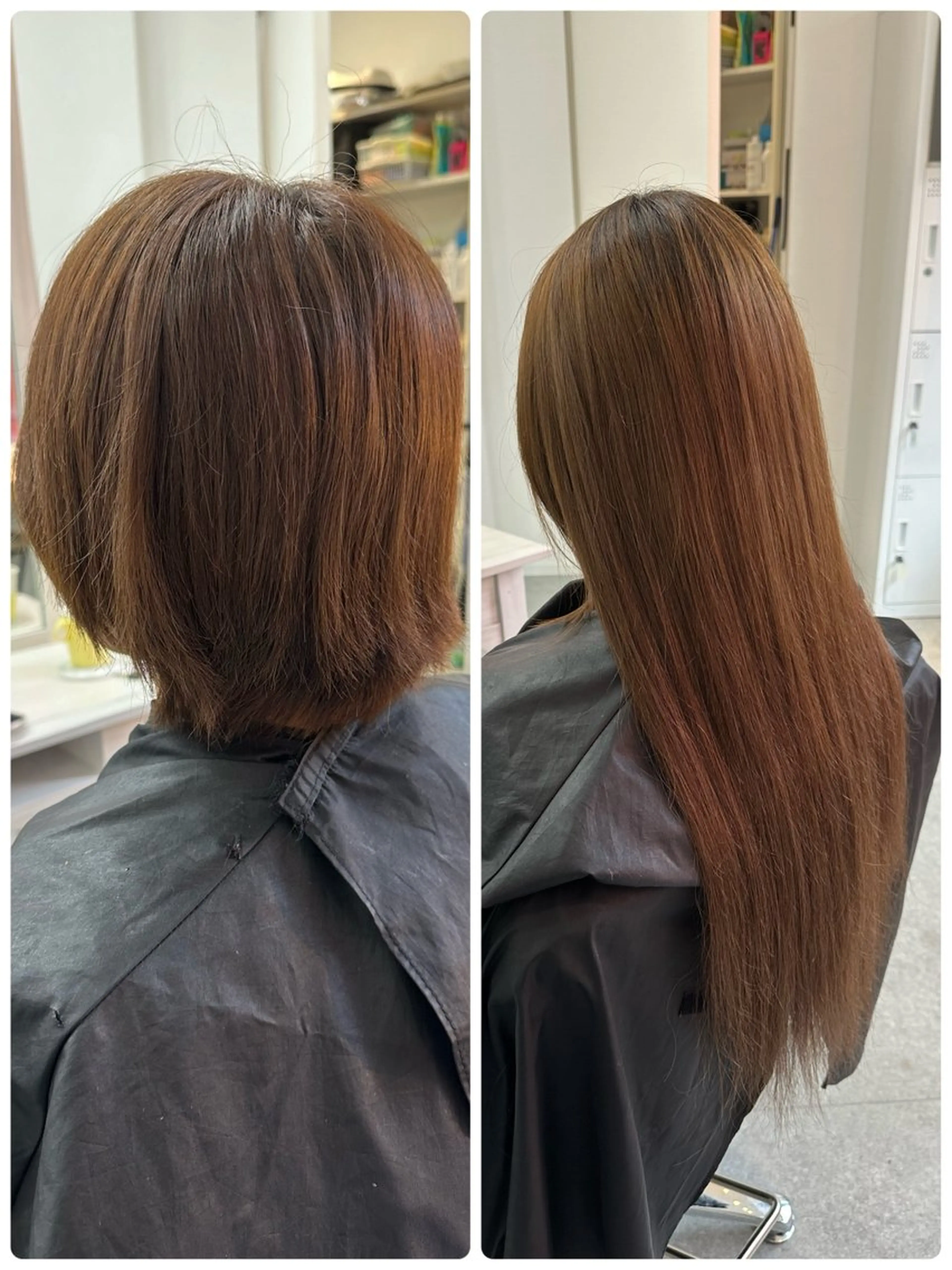 ロング エクステ 韓国ヘア×ハイトーン AYA💫のヘアスタイル