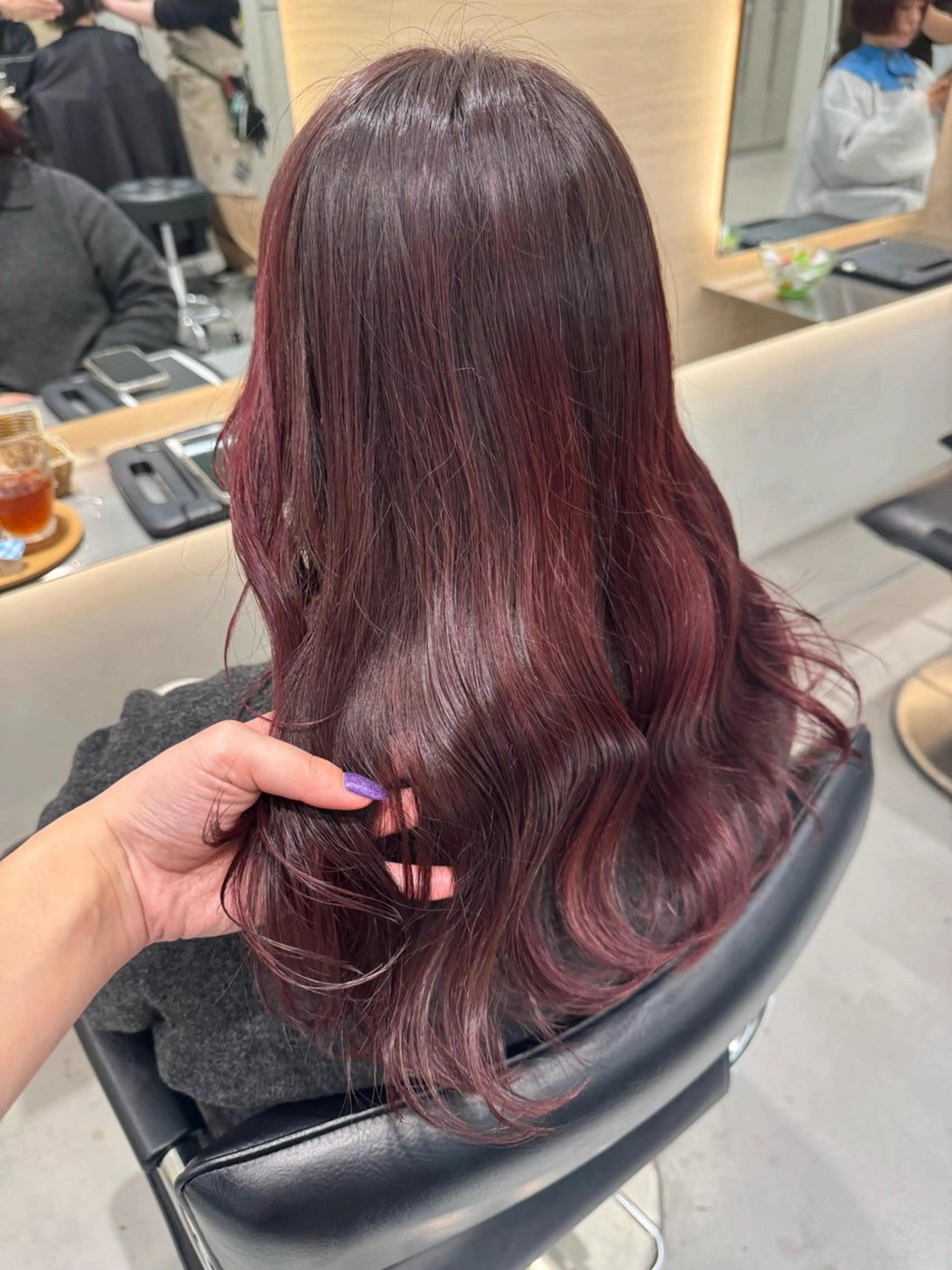 カラー ハイライトカラー ヘアカラー ナカバチ ユイ🌼 Rizm greenのヘアスタイル