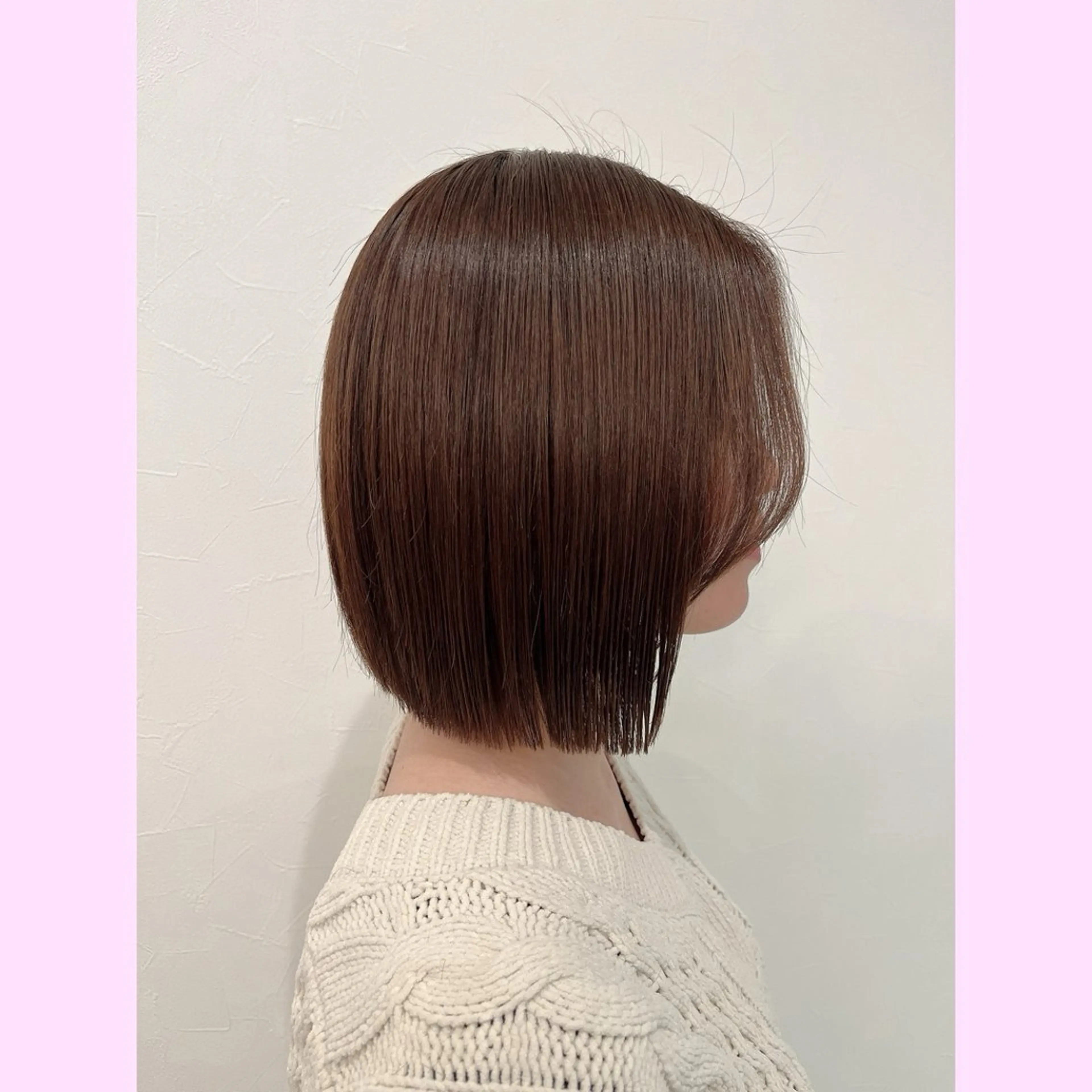 ミディアム カラー ブリーチ デザインカラー ハイトーンカラー ボブ くびれヘア 岐阜グレージュカラー 韓国ヘアLinaのヘアスタイル