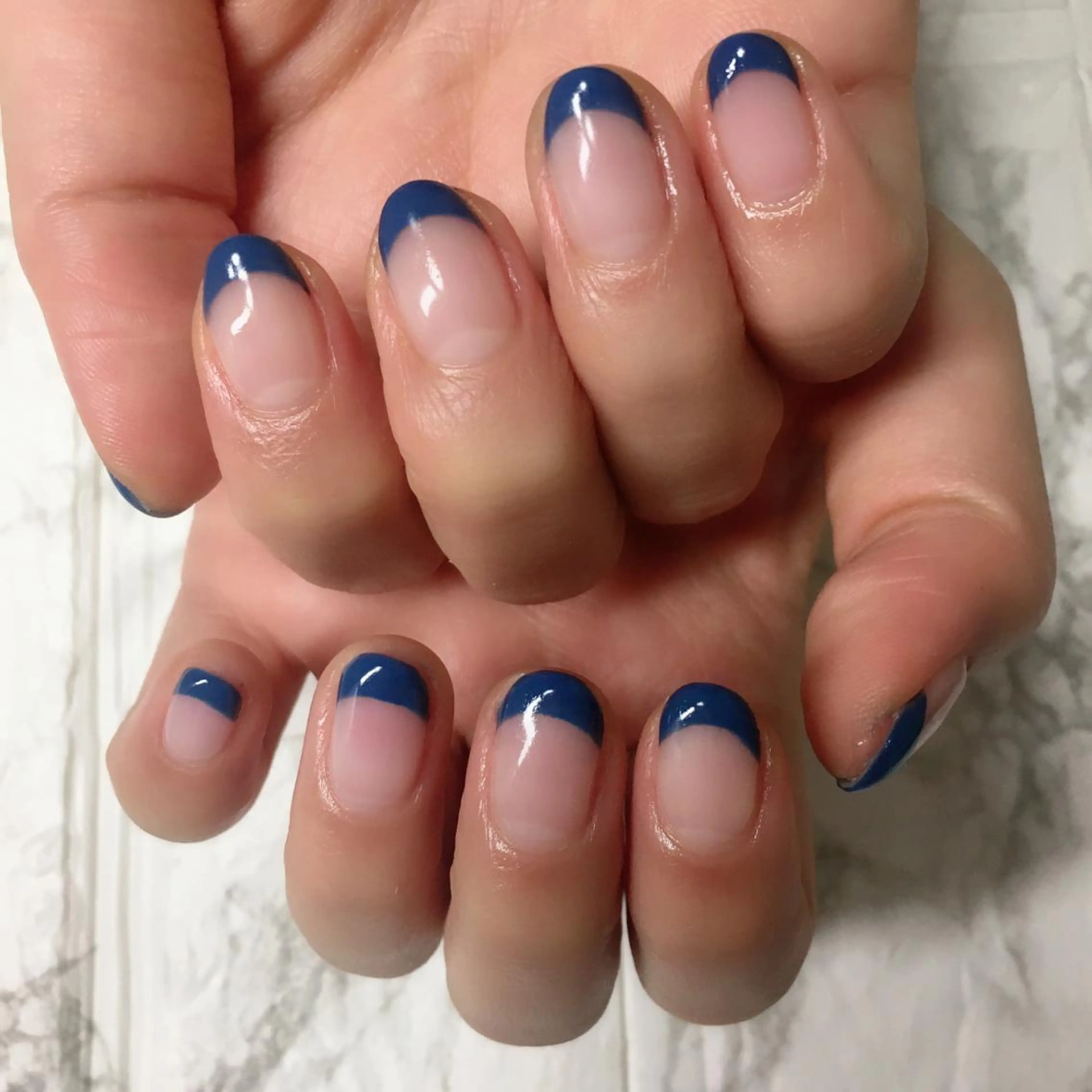 ネイル フレンチネイル ハンドネイル 自爪育成/深爪矯正 mikiのネイルデザイン