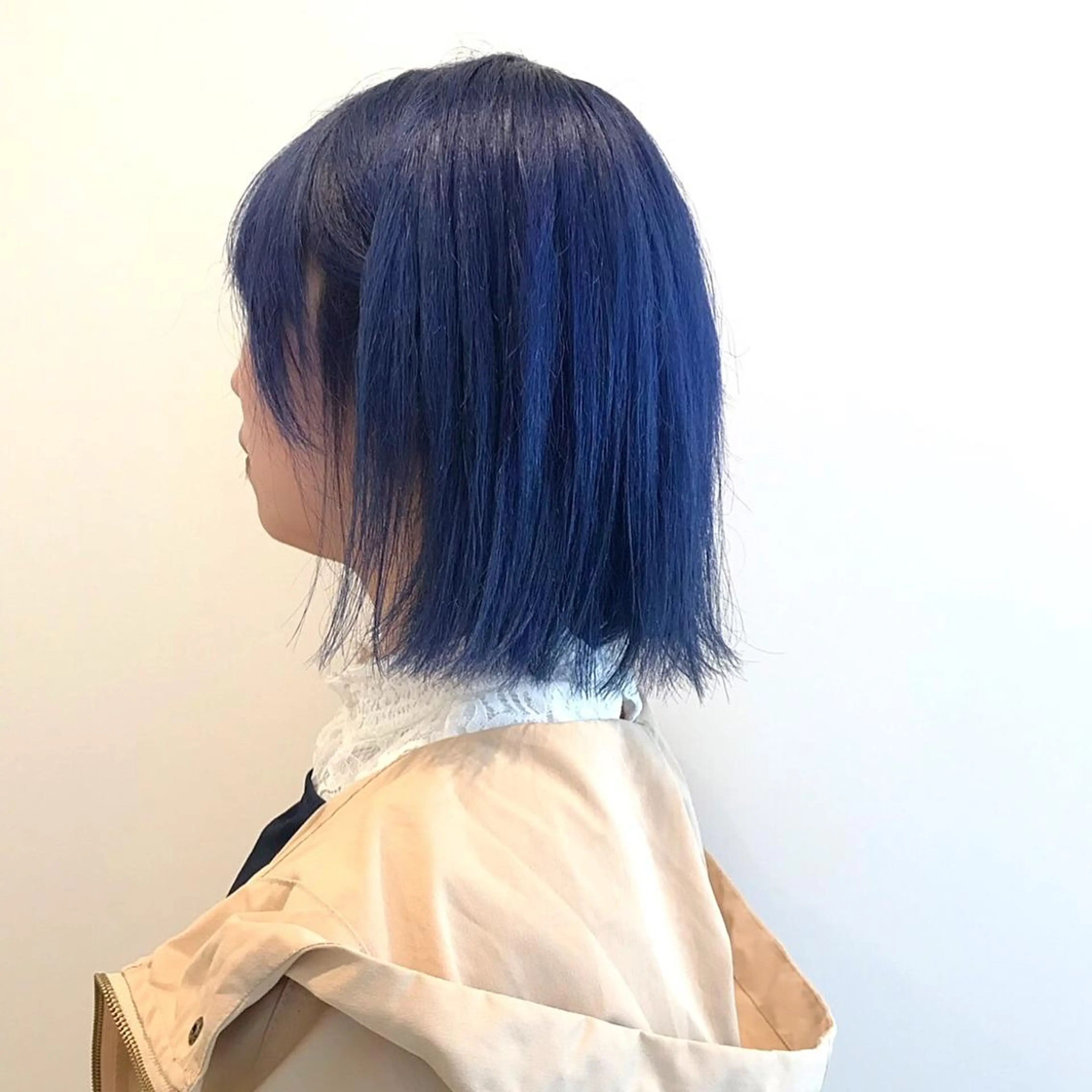 ショート カラー ブリーチ ブルーカラー ヘアカラー wカラー 指名No1かけるのヘアスタイル