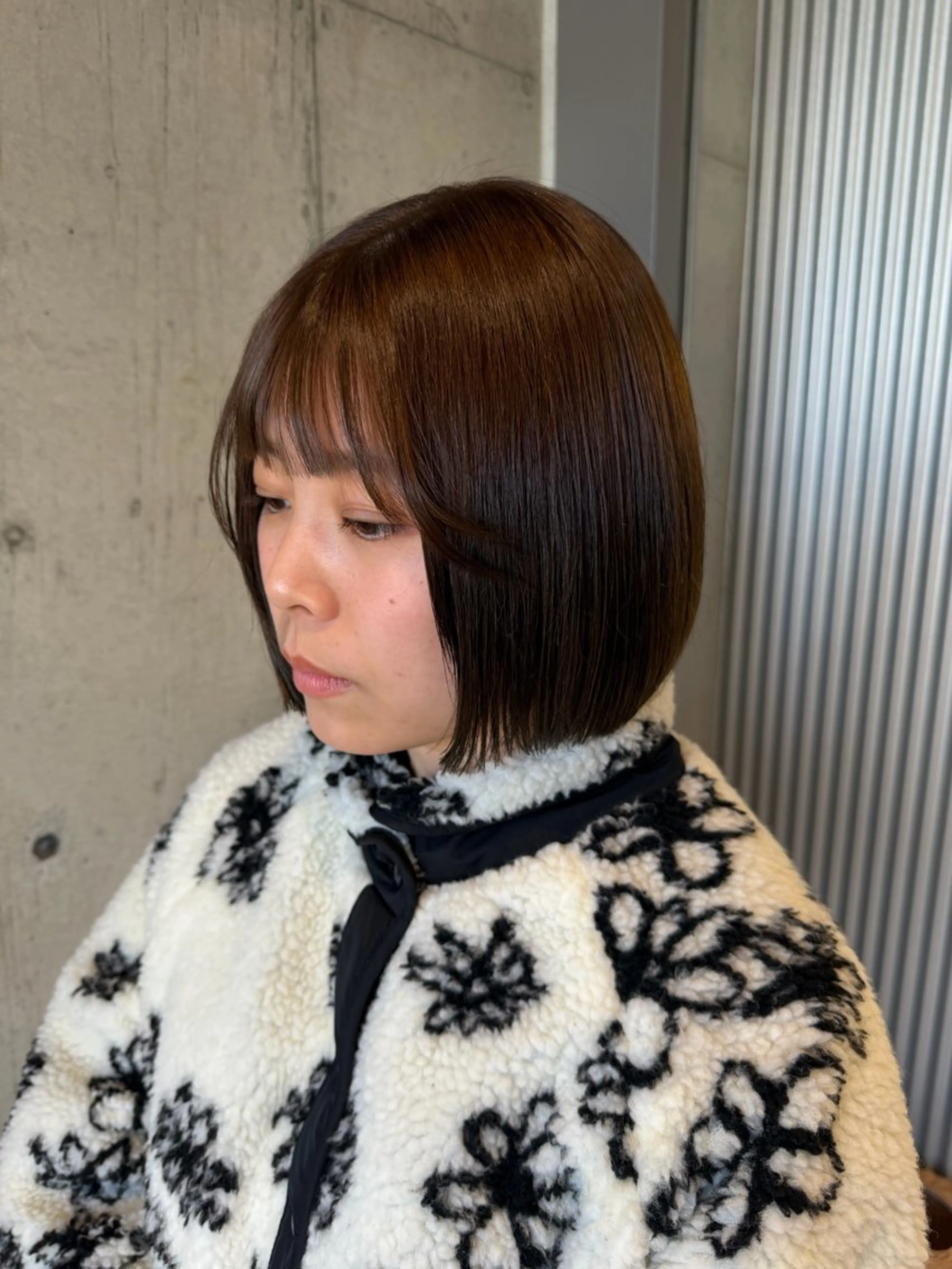 ミディアム カラー ヘアアレンジ カット ヘアカラー トリートメント 髪質改善・艶カラー・ ボブ・リクト💥のヘアスタイル