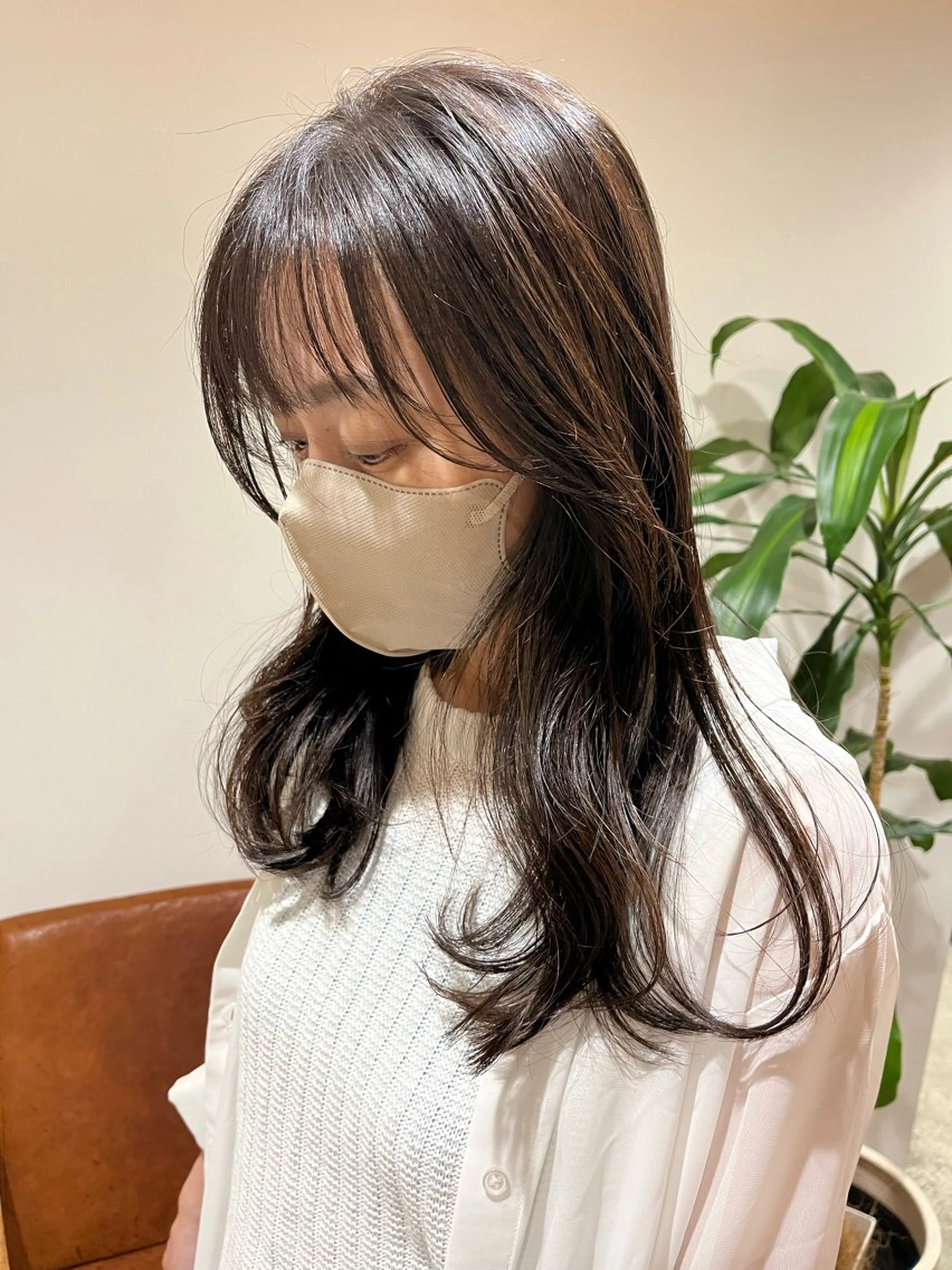 ロング レイヤーカット カット 梅田美容室/カット /Maoのヘアスタイル