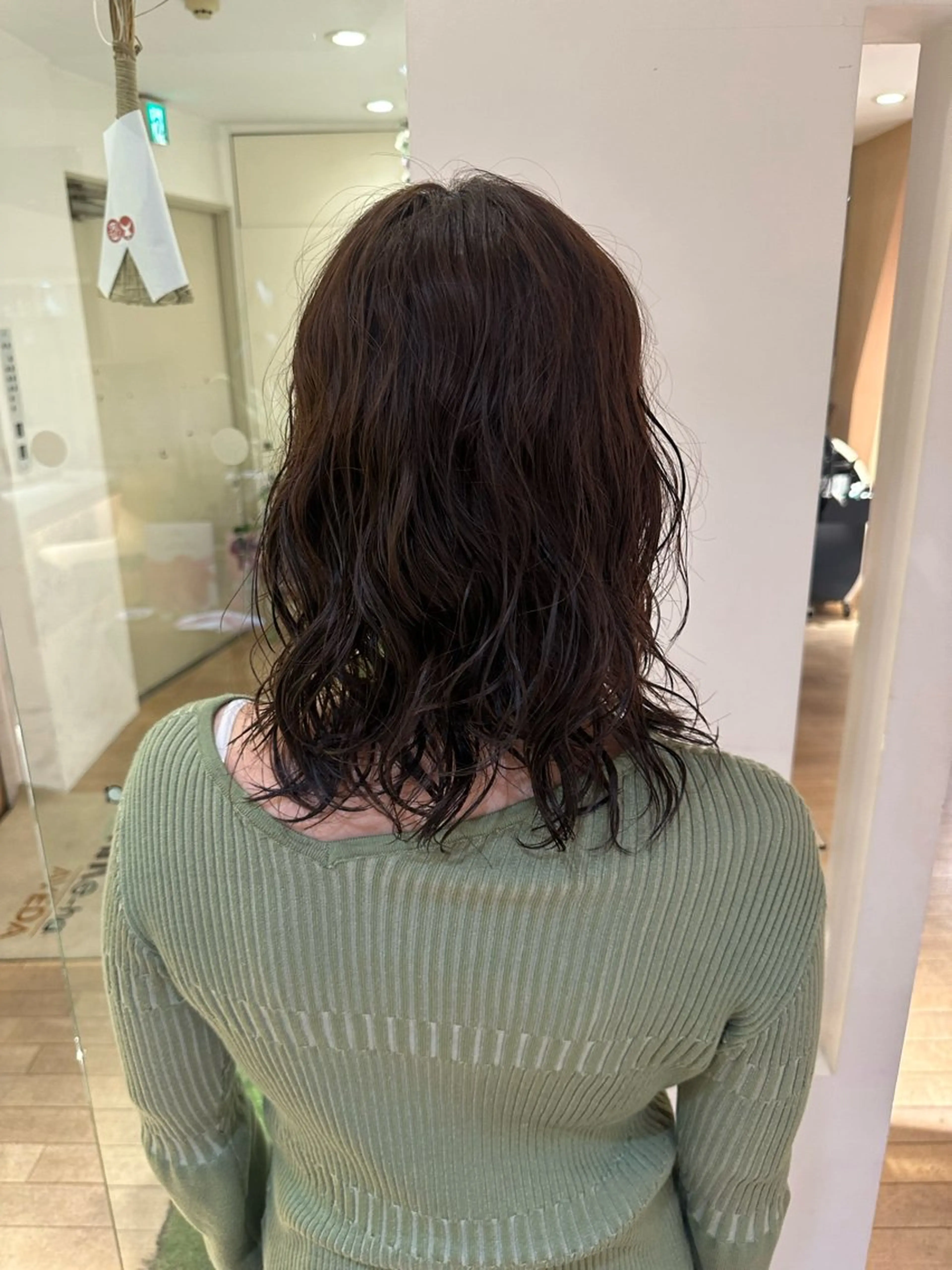 ミディアム 青木龍樹/パーマモデ ル/似合わせパーマのヘアスタイル