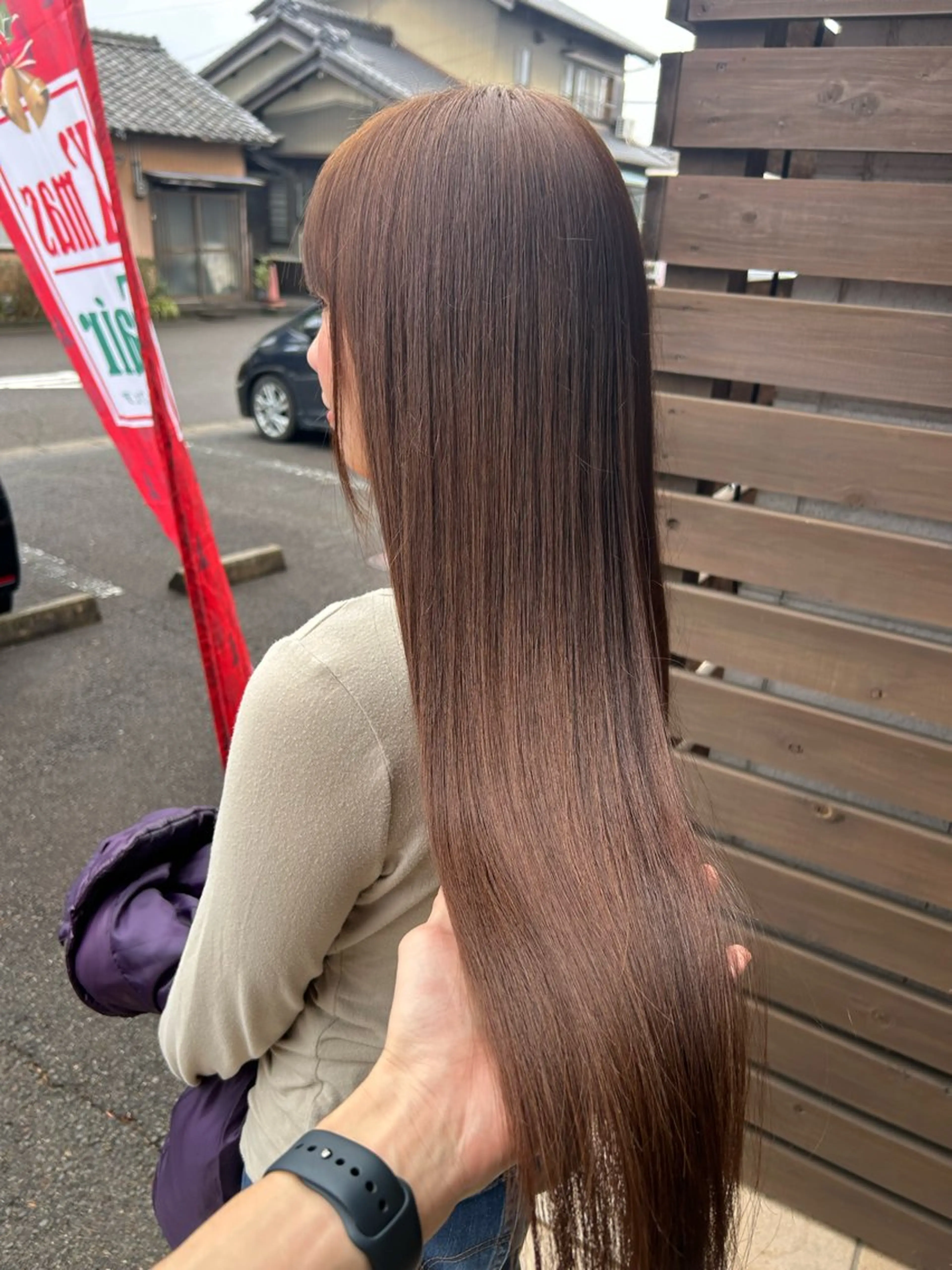 ロング カット ヘアカラー トリートメント ボブ/ショートボブ/ 縮毛矯正/吉川清保のヘアスタイル