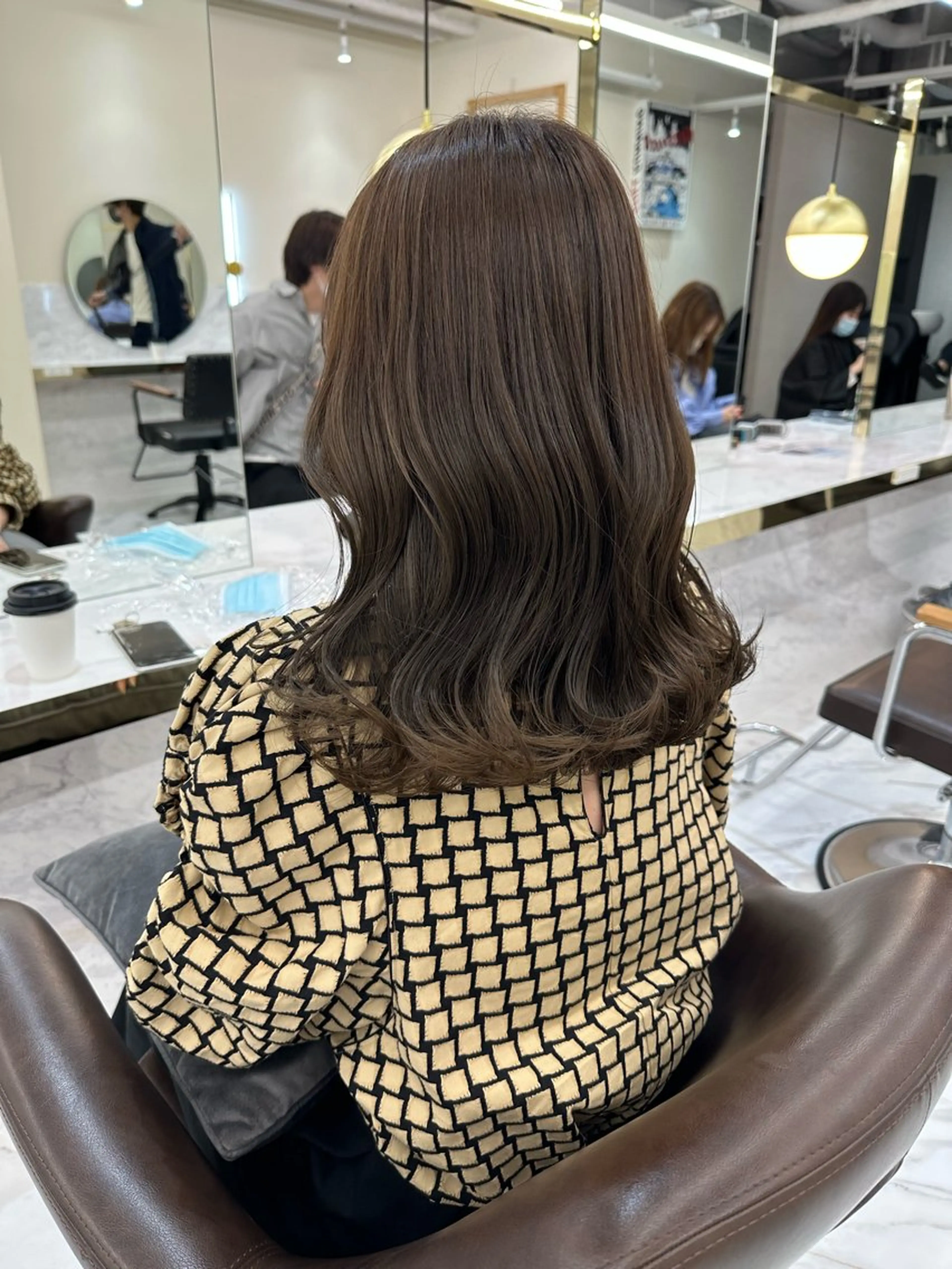 セミロング ヘアカラー トリートメント レイヤーカット/髪質 改善/momo🎀のヘアスタイル