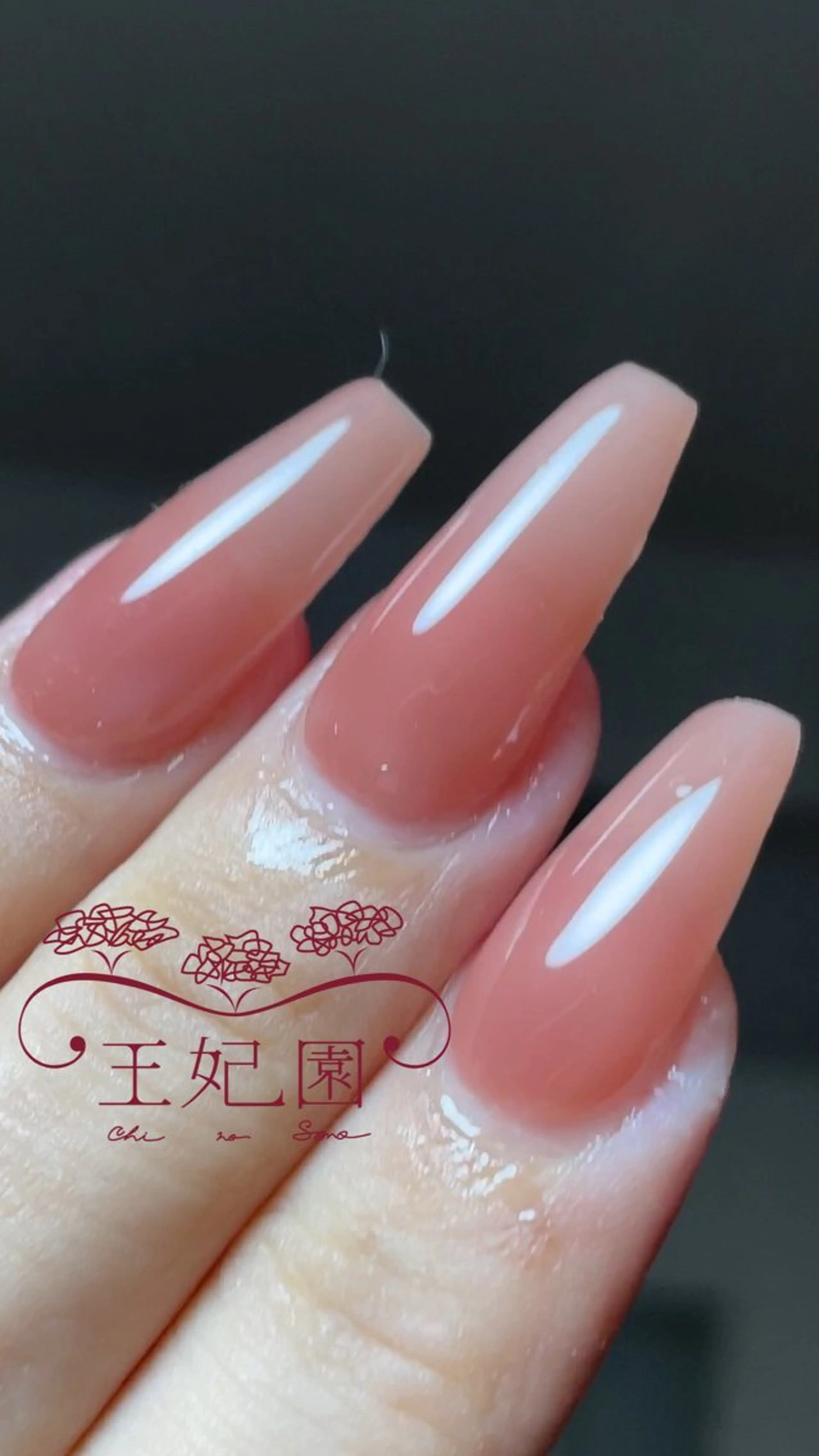 ネイル 長さ出し ワンカラーネイル スカルプネイル ハンドネイル nail salon王妃の園所属・王妃の園 ohinosonoのネイルデザイン