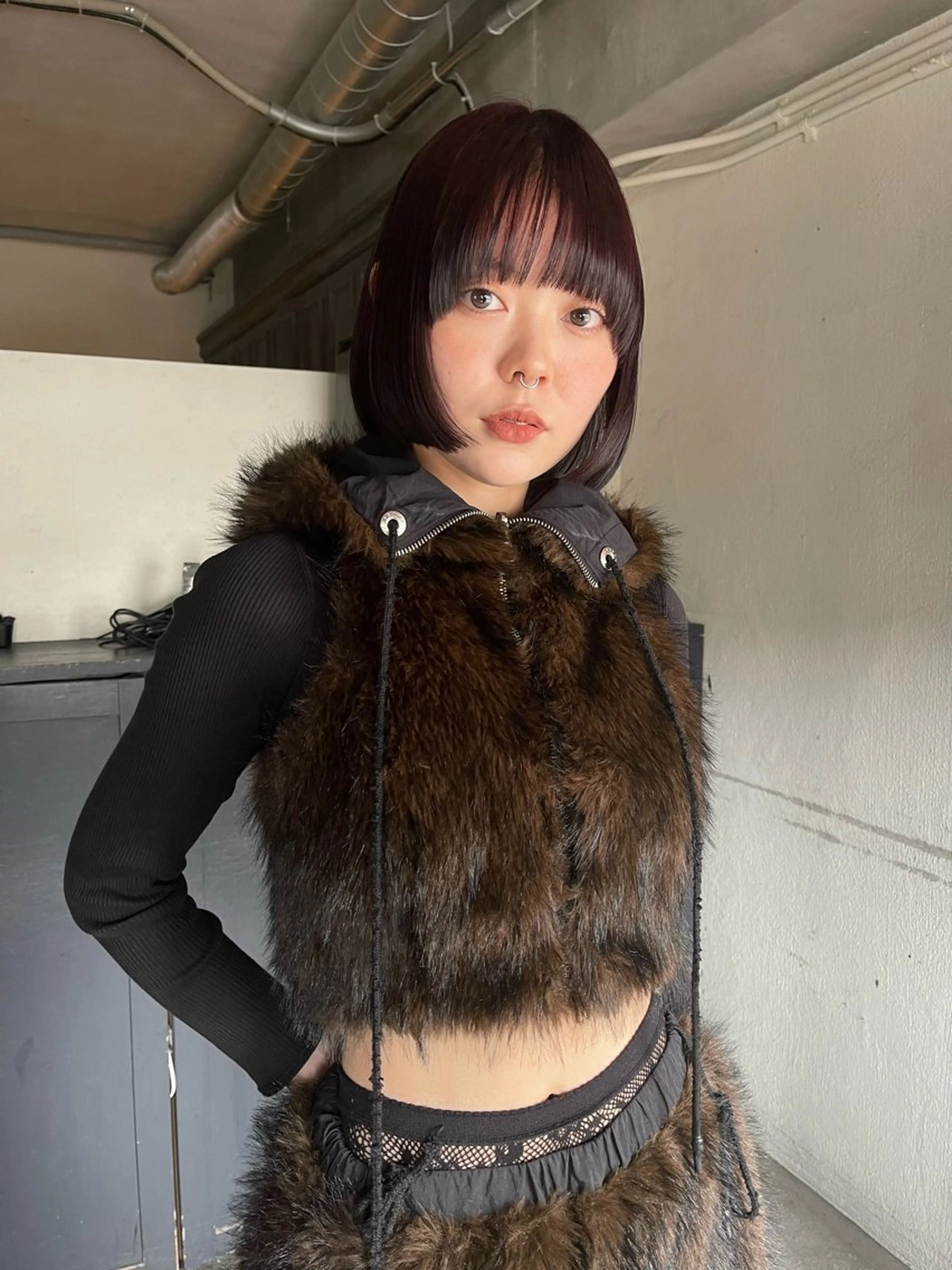 ミディアム カラー カット ヘアカラー トリートメント ヘアセット 安部佑哉/ハイトーン /レイヤー/ブリーチのヘアスタイル