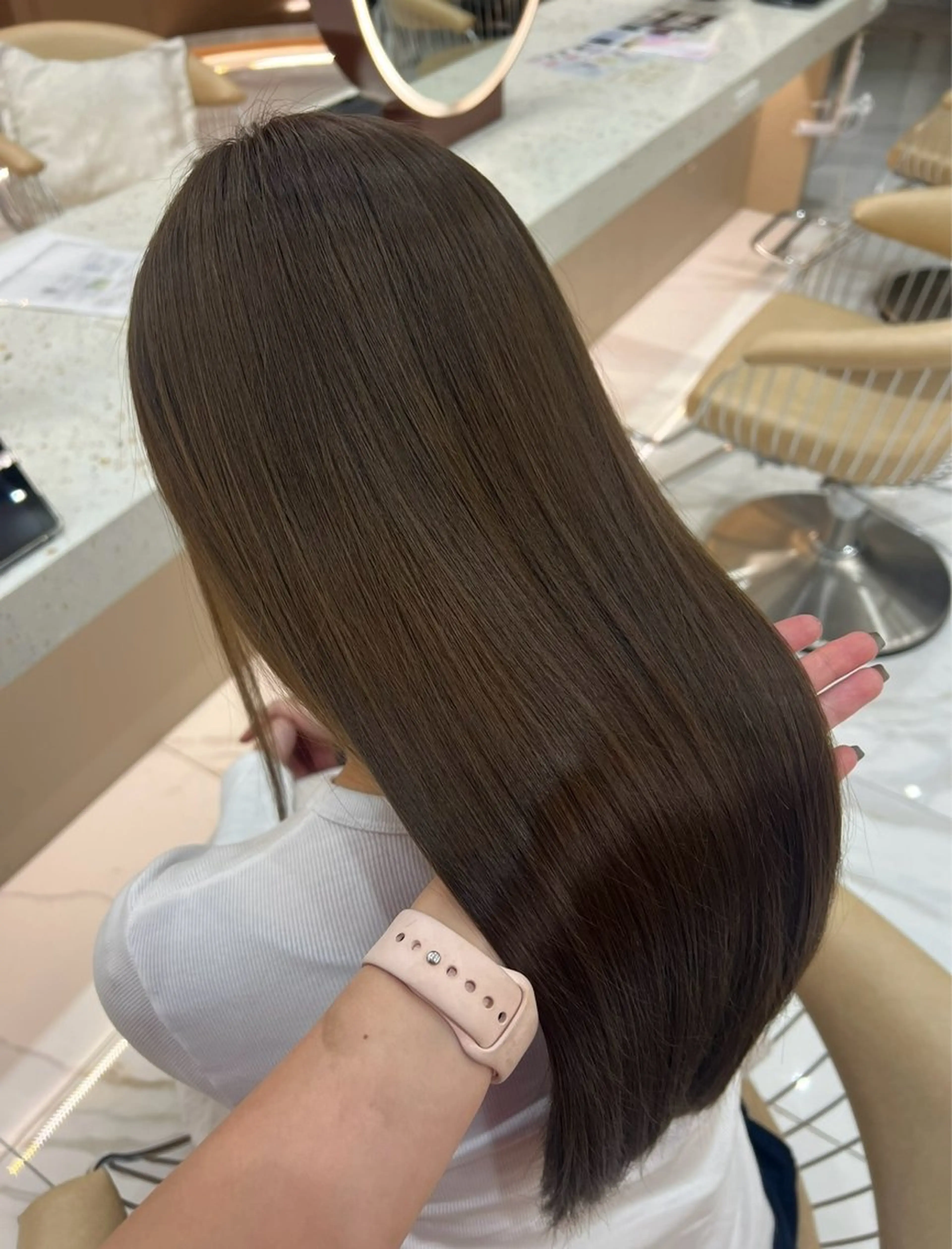 ロング ヘアカラー 髪質改善/透明感カラ ー/みほのヘアスタイル