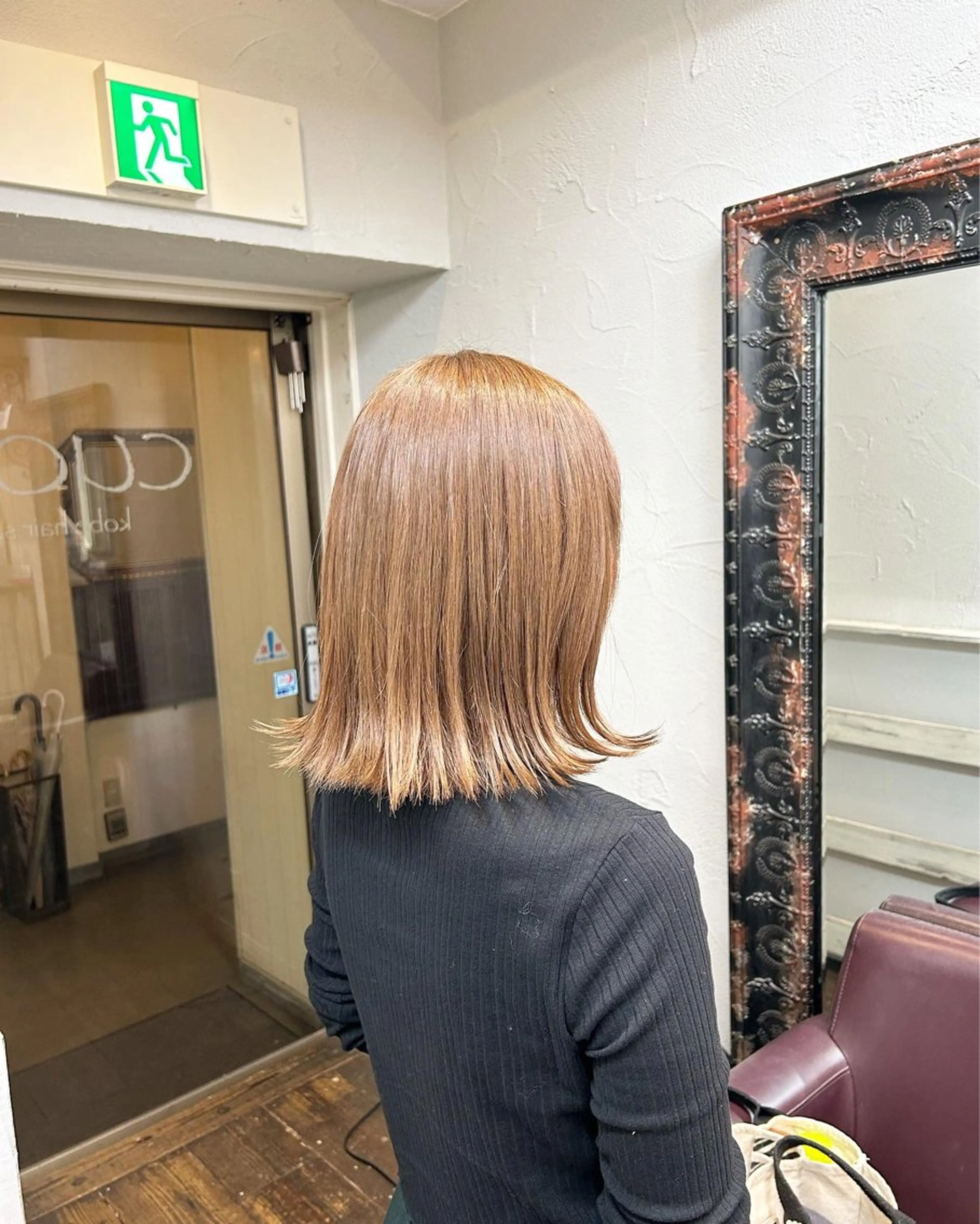 ミディアム ミディアムパーマ 髪質改善 シースルーバング 縮毛矯正 カット ヘアカラー 縮毛矯正 トリートメント ナカオ ヤストシのヘアスタイル