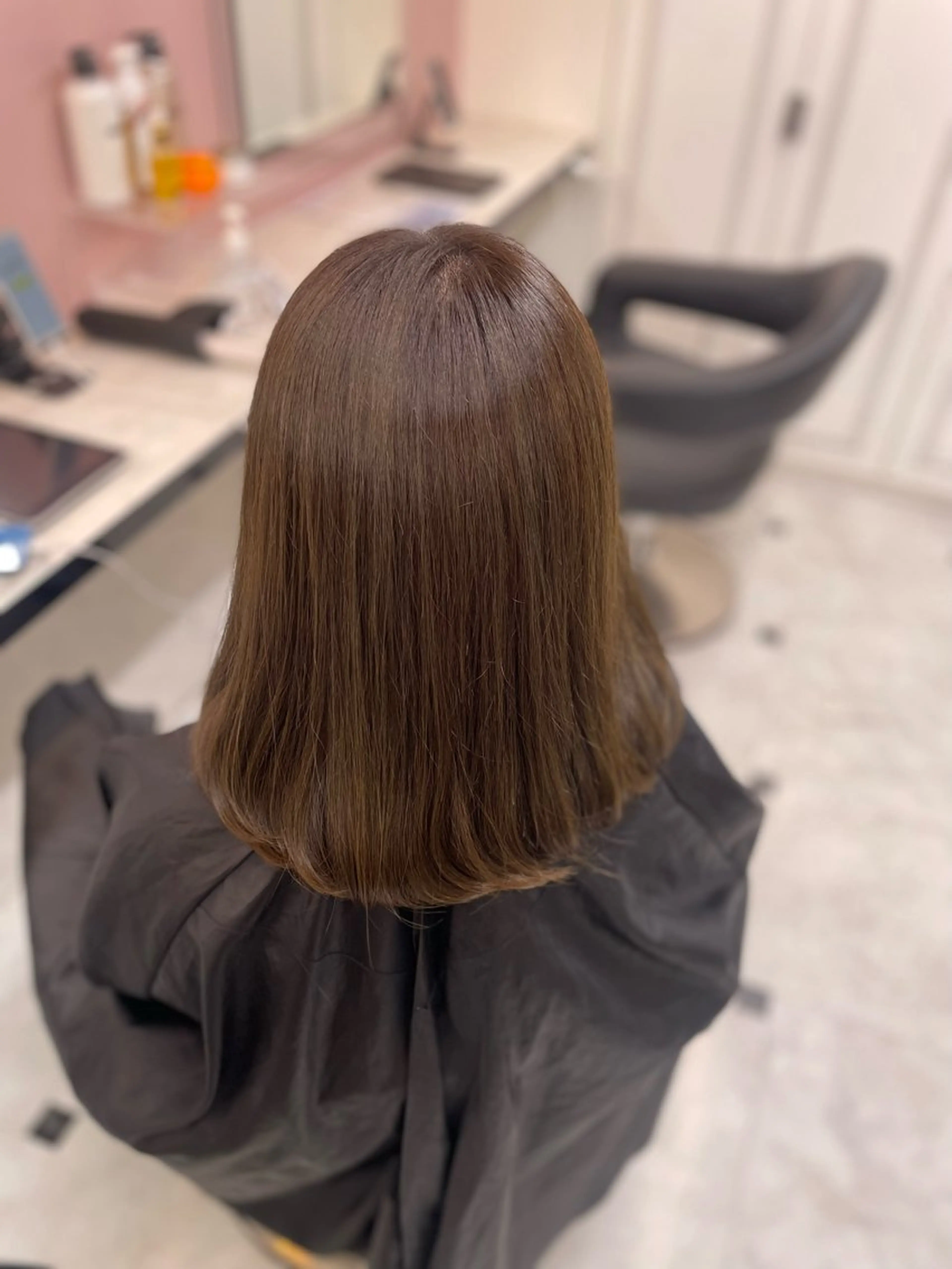 ミディアム ヘアカラー トリートメント ヘアセット うる艶トレンドヘア 🕊️上野BABYのヘアスタイル