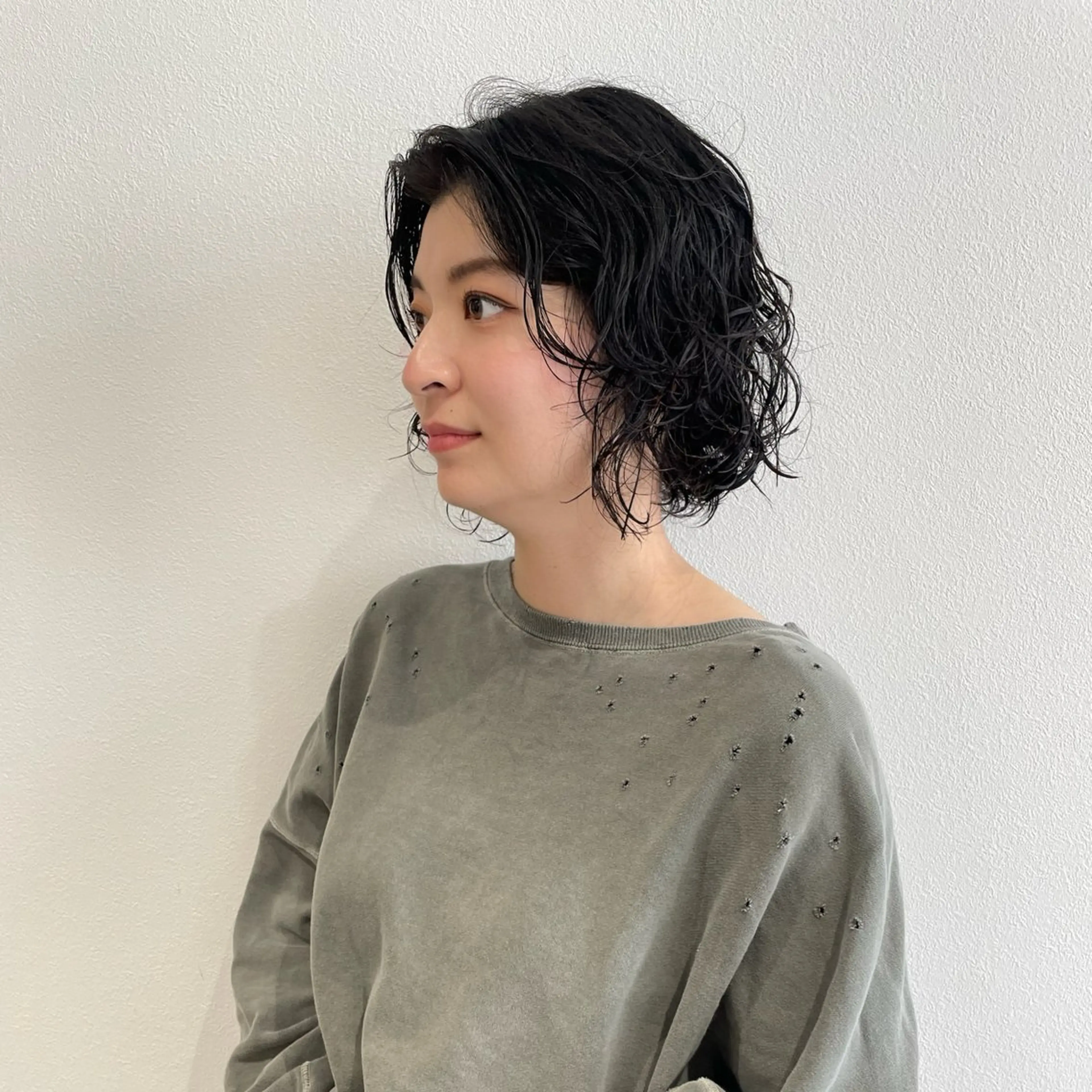 ショート パーマ ボブ ニュアンスパーマ カット パーマ トリートメント 北九州美容室 🕊️わかな✂︎のヘアスタイル