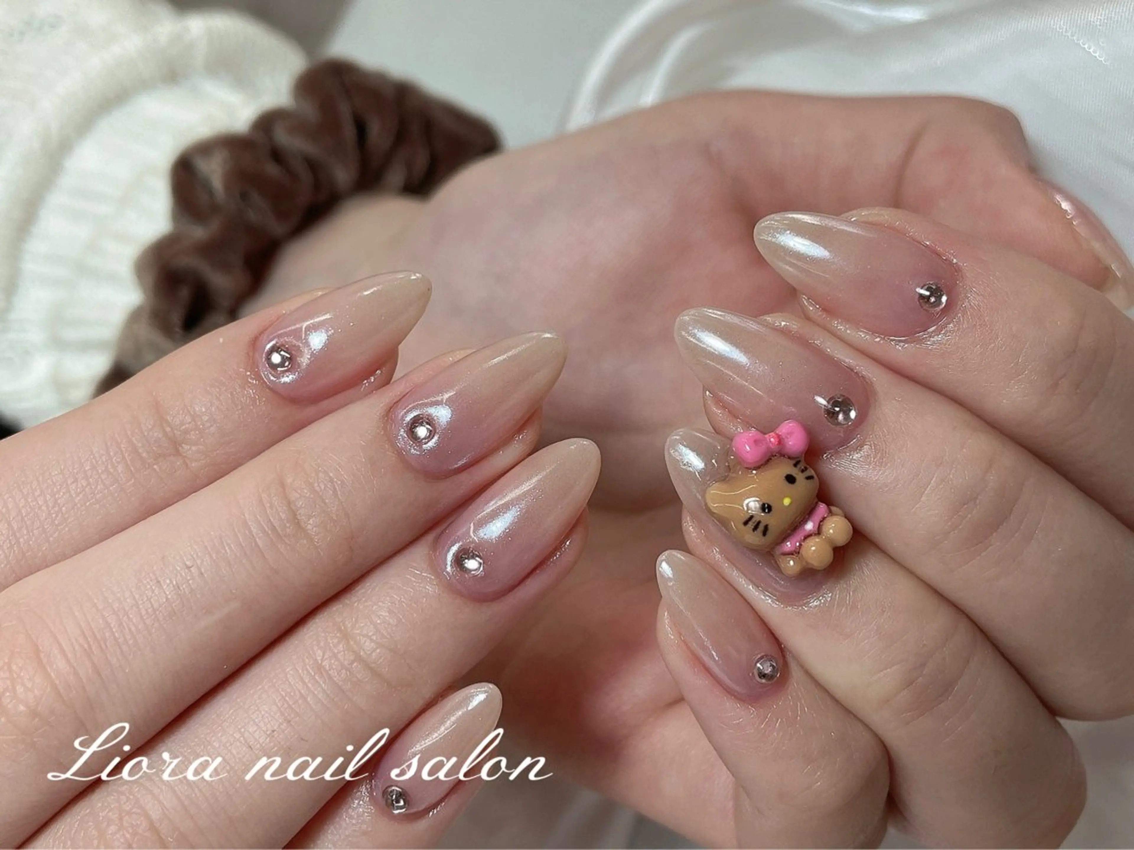 ネイル チークネイル フットネイル フレンチネイル ジェルネイル ガーリー ハンドネイル Liora nail スカルプ専門店のネイルデザイン