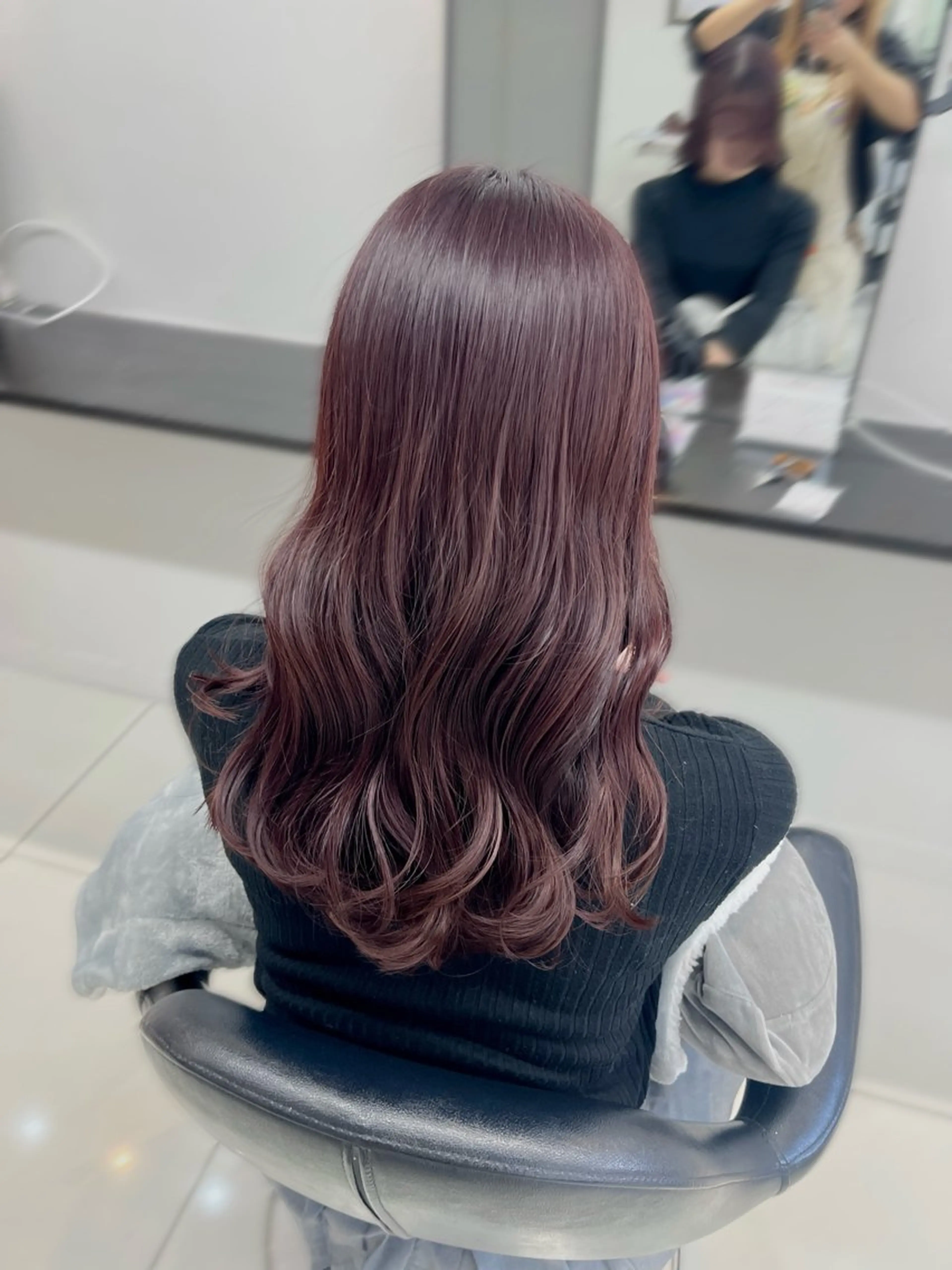 ロング カラー ヘアカラー トリートメント ブリーチなしWカラー /アレンジ/ユウミのヘアスタイル