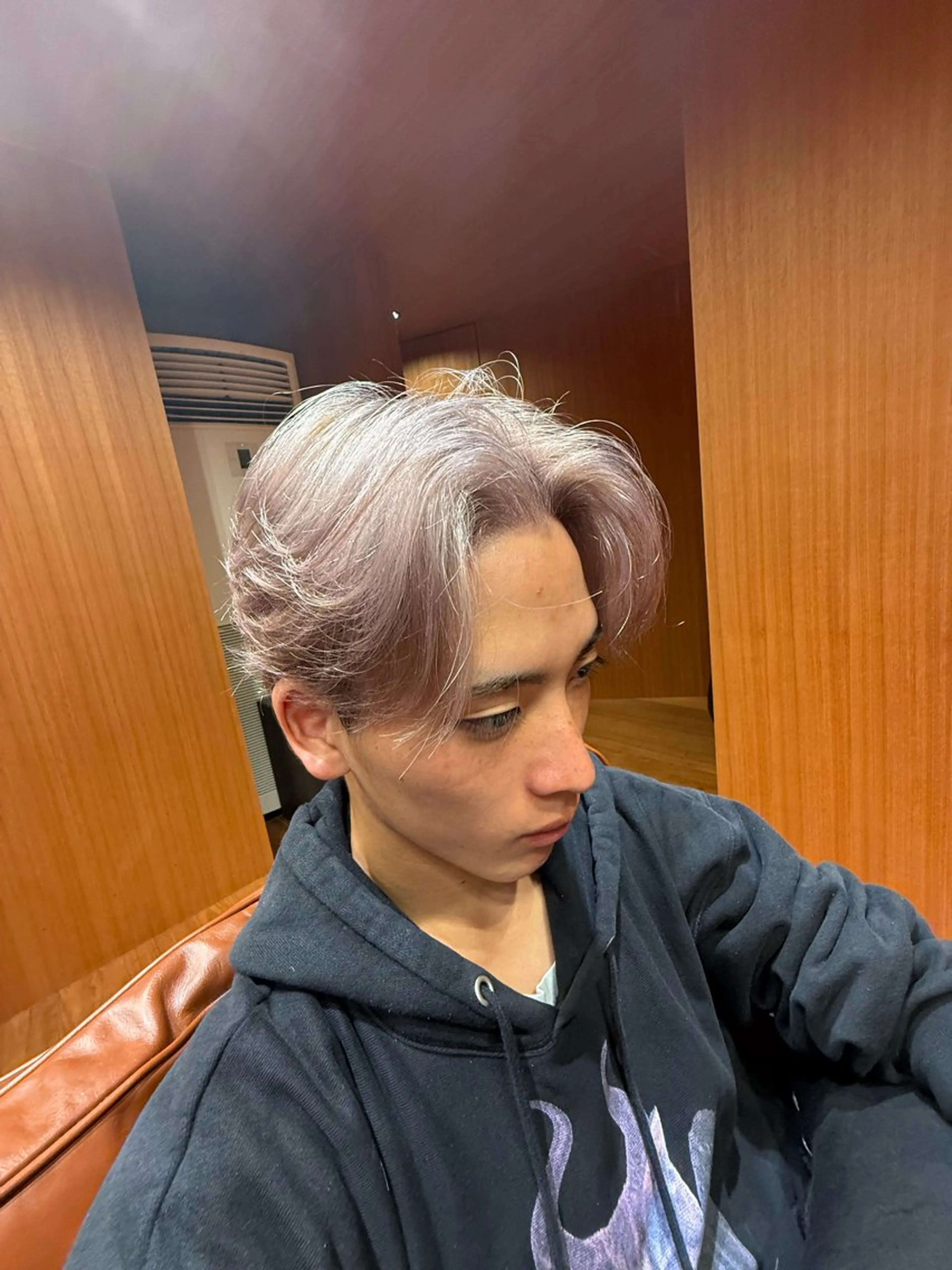 カラー メンズ ベージュカラー ダブルカラー ホワイトベージュ Kaz. 薬院/平尾のヘアスタイル