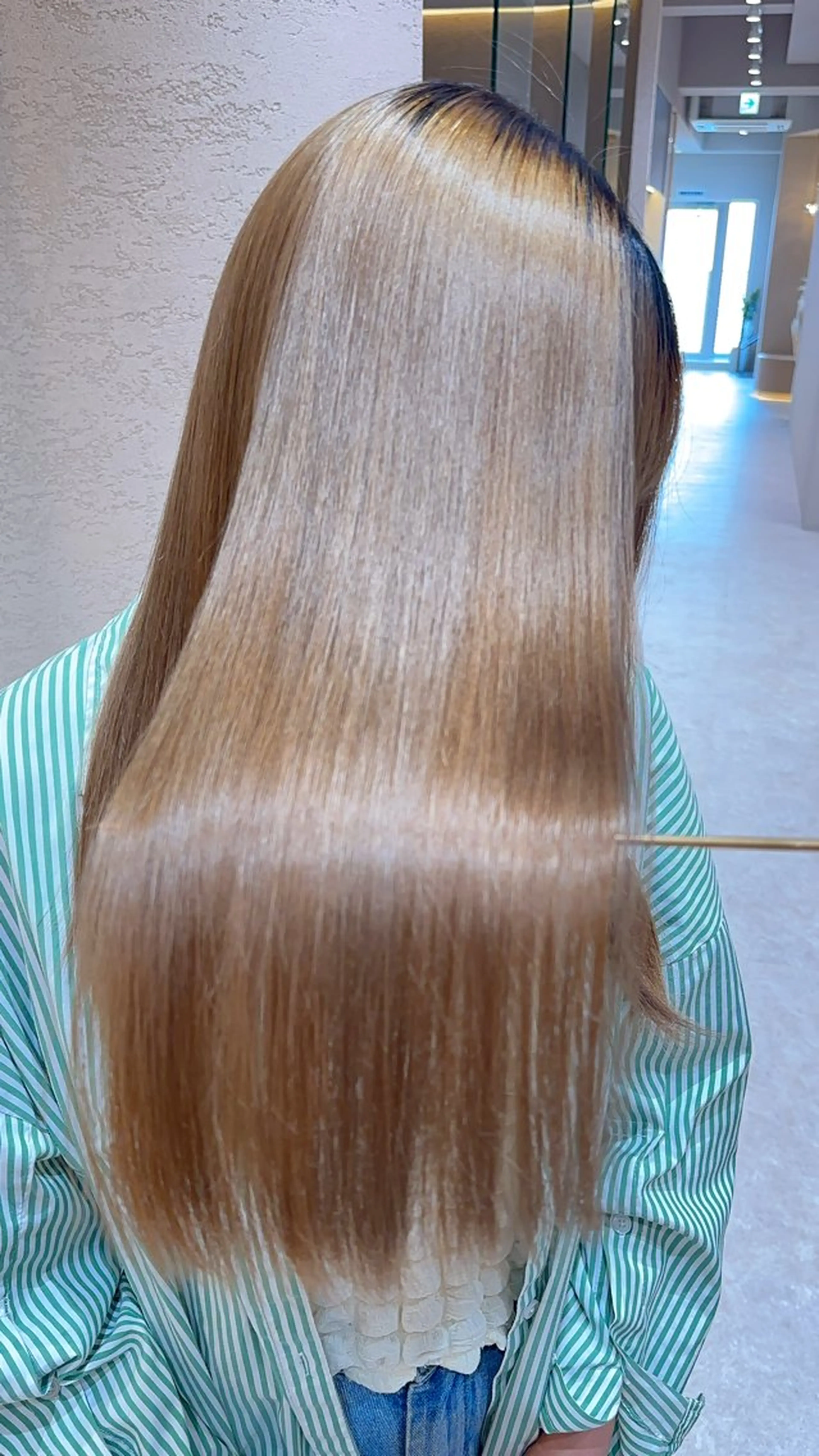 ロング カラー カット ヘアカラー 縮毛矯正 レイヤー❣️縮毛矯正 川村利幸のヘアスタイル