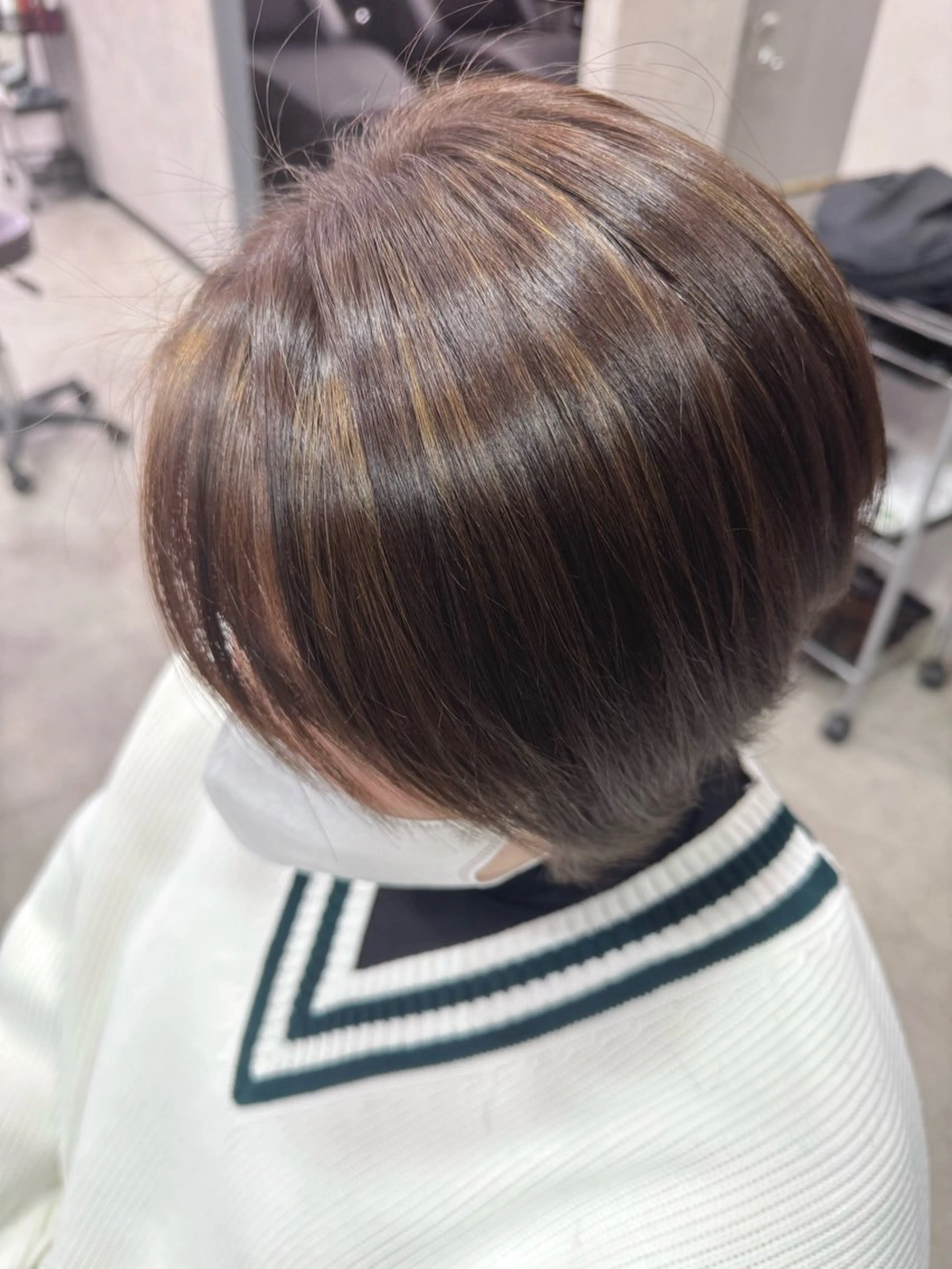 カラー ベージュカラー ハイライトカラー ヘアカラー 中林 さくらのヘアスタイル