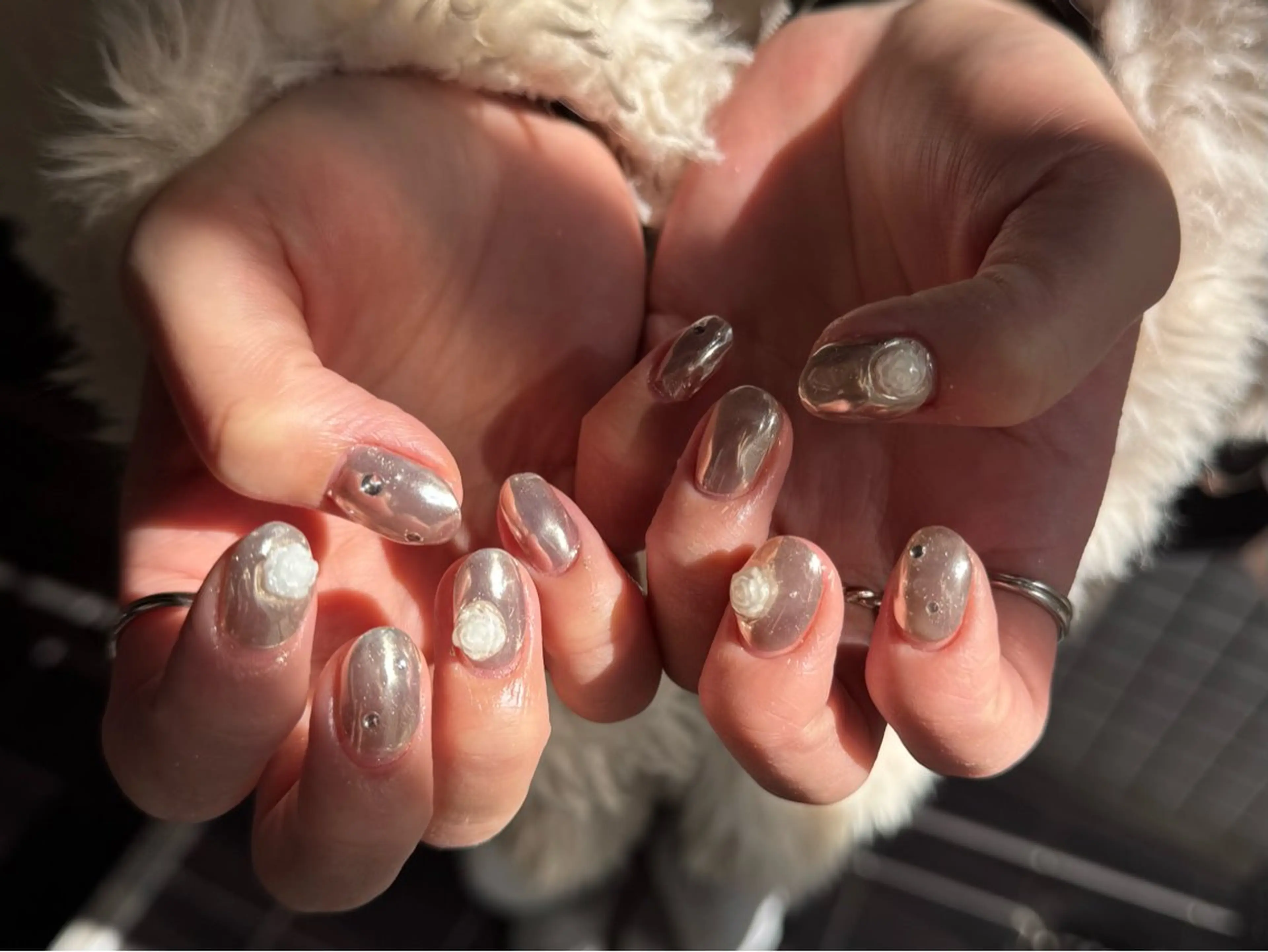 ショート ハンドネイル 小川 柚香のネイルデザイン