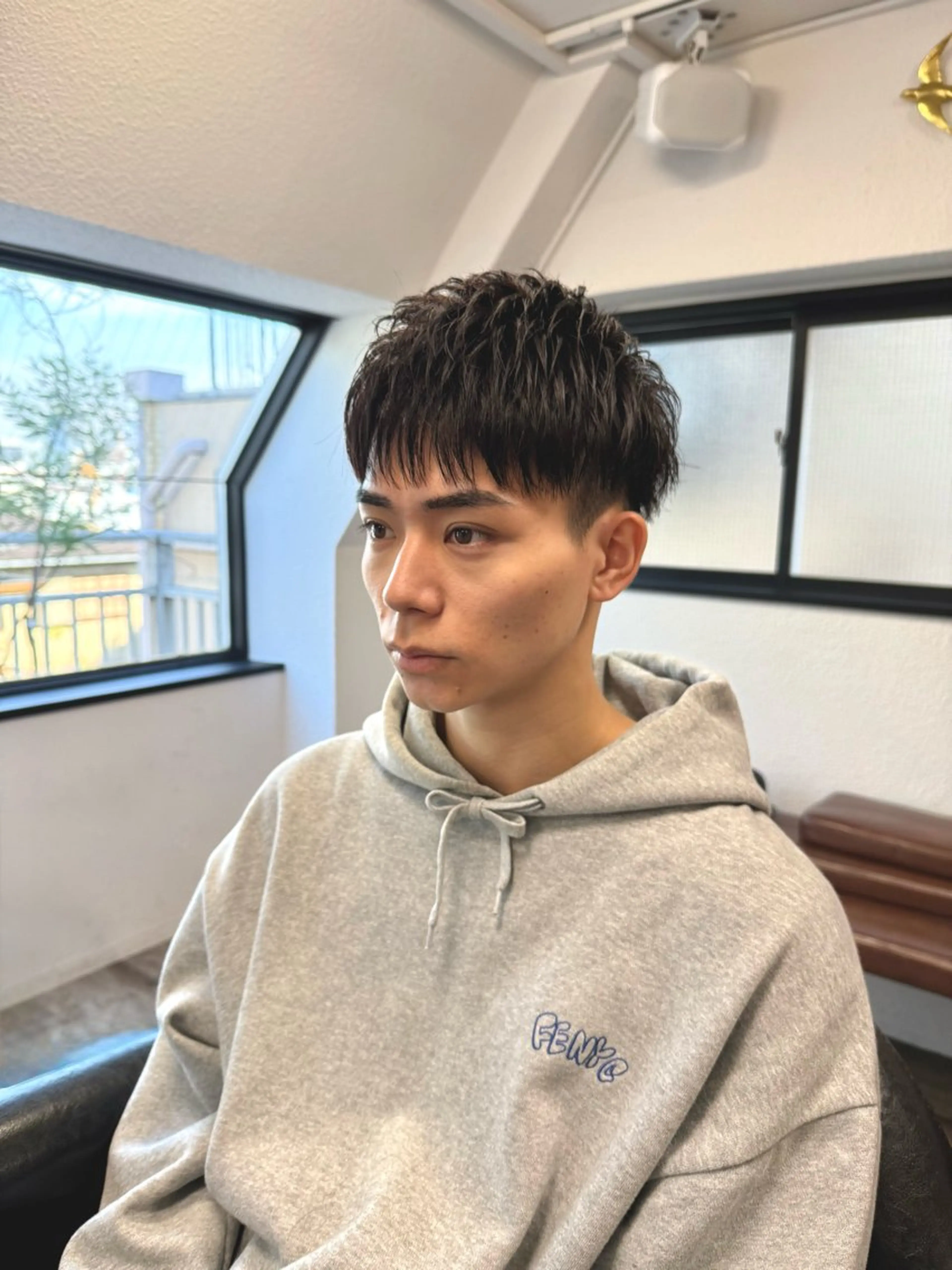 🪭学生限定🪭【梅雨に入る前におすすめ】メンズカット+前髪縮毛【ミニモ学割】の写真