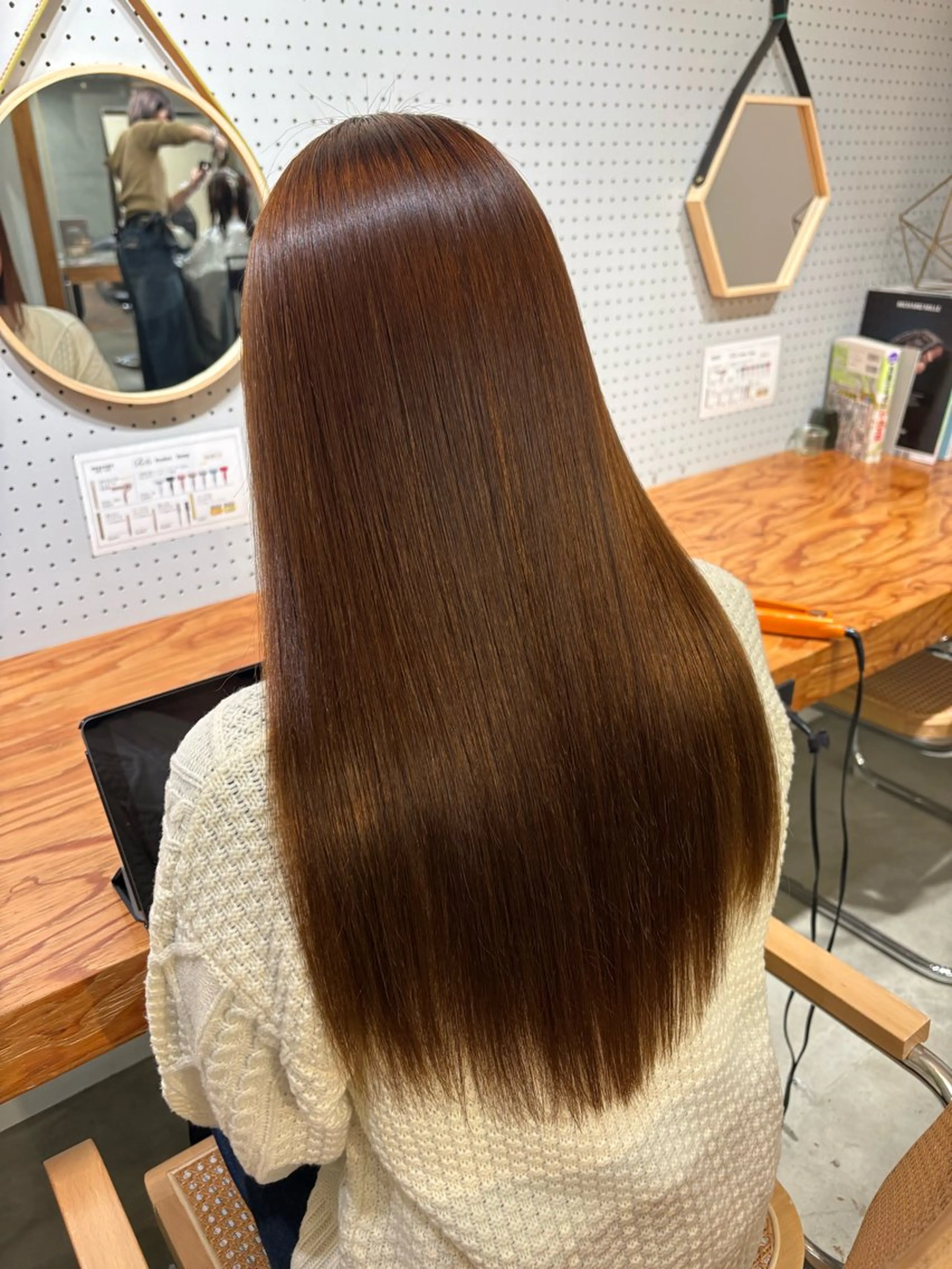 縮毛矯正 長谷川 結奈のヘアスタイル