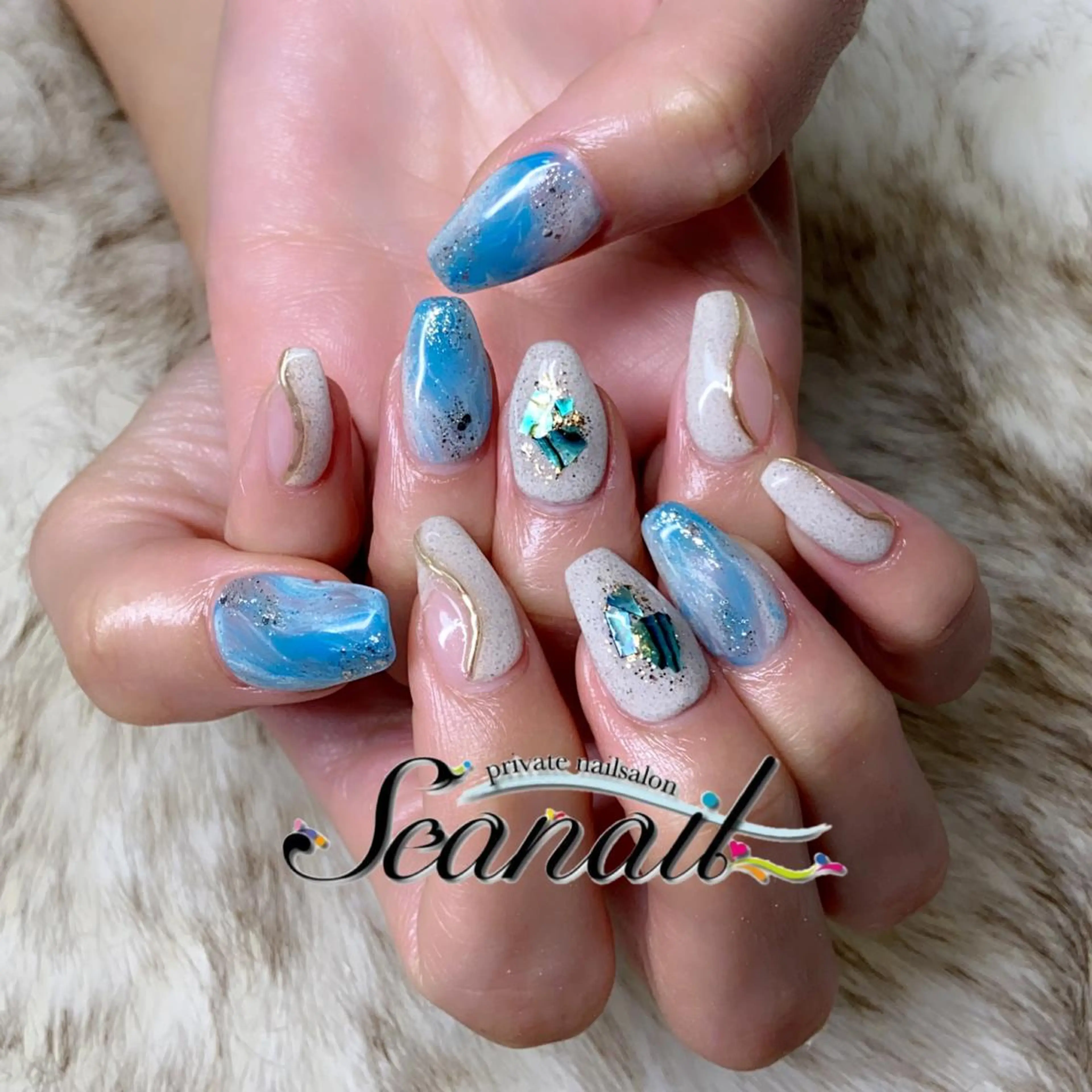 ネイル アートネイル フットネイル ジェルネイル 持ち込み ニュアンスネイル 小尾 栞のネイルデザイン