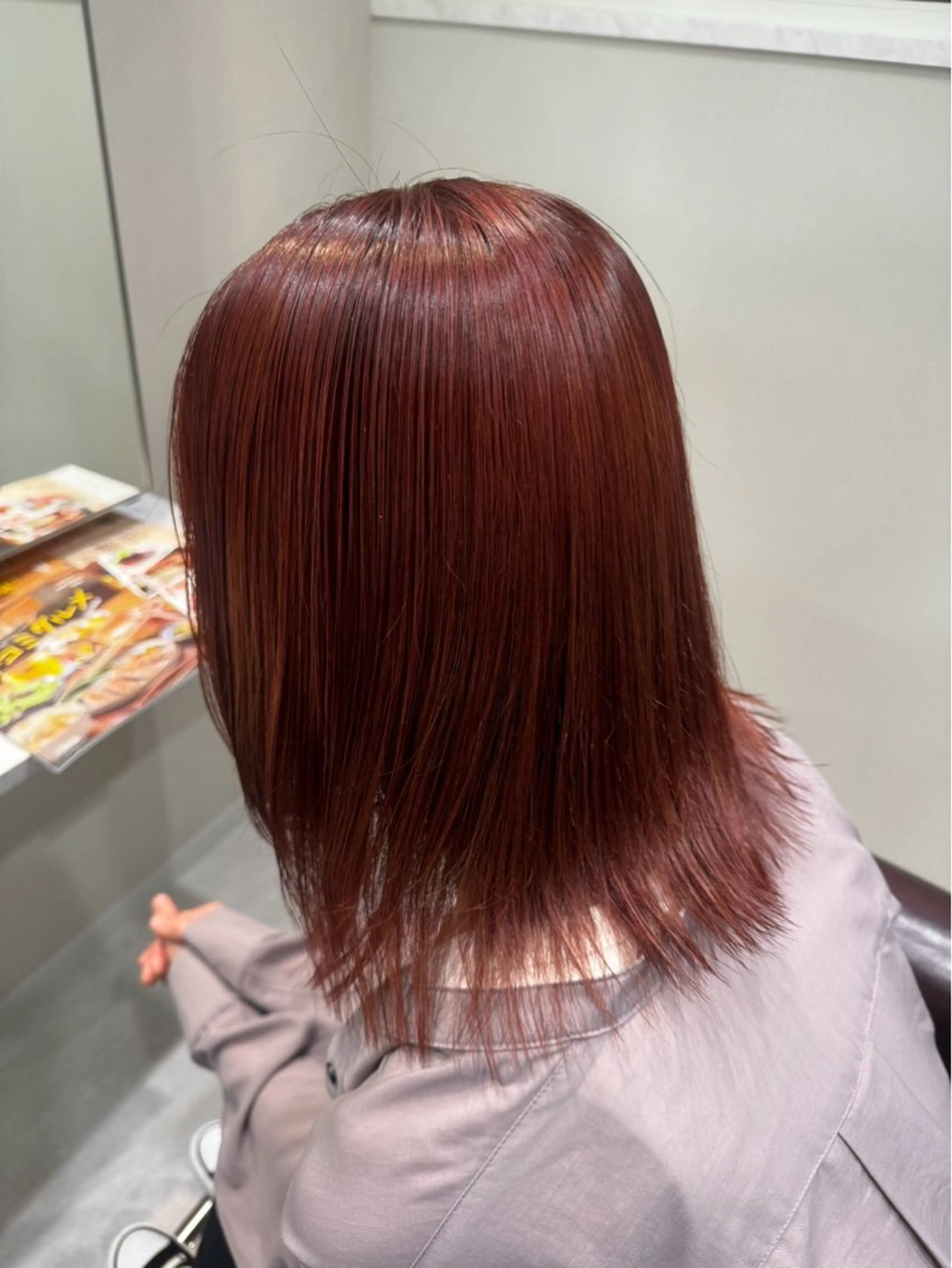 カラー ピンクカラー Francis.所属・ボブ✄／透明感カラー 上野 梨奈のヘアスタイル