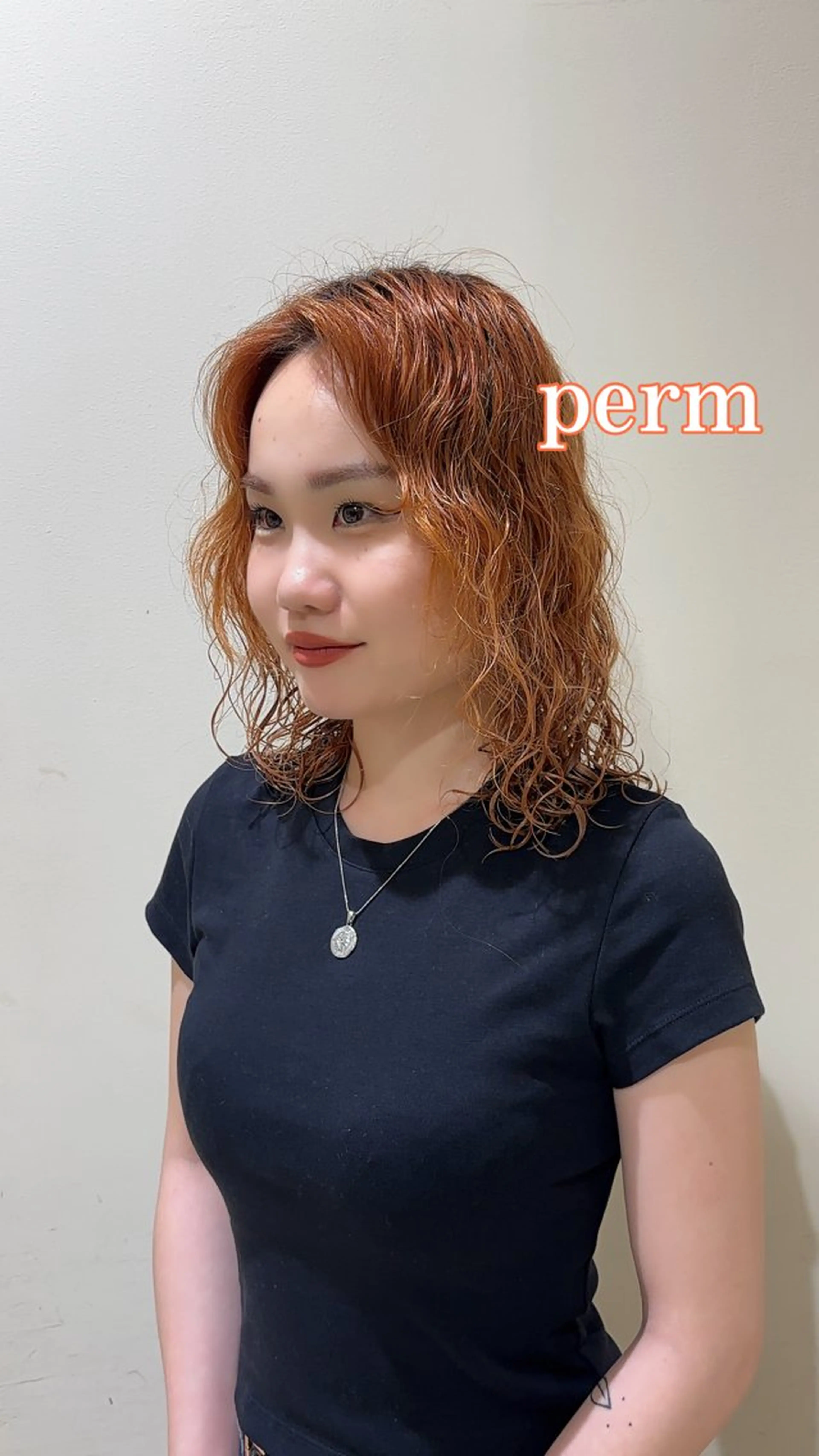 ミディアム パーマ ミディアムパーマ カット パーマ トリートメント CYAN.栄店所属・パーマ/髪質改善 【榎本千夏】のヘアスタイル