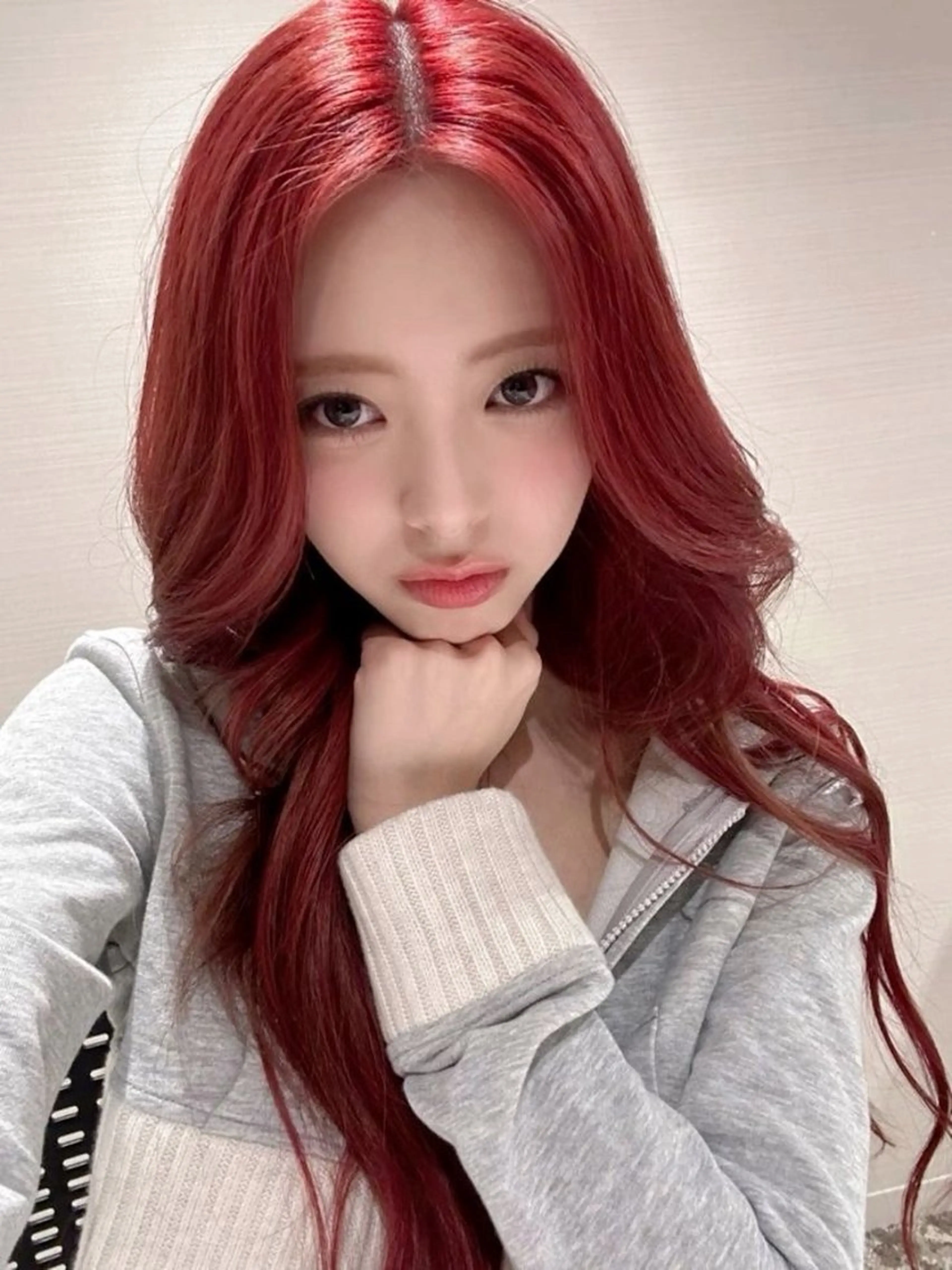 ロング カット ヘアカラー トリートメント 🥀ワンホン風暖色 カラーRISA🥀のヘアスタイル