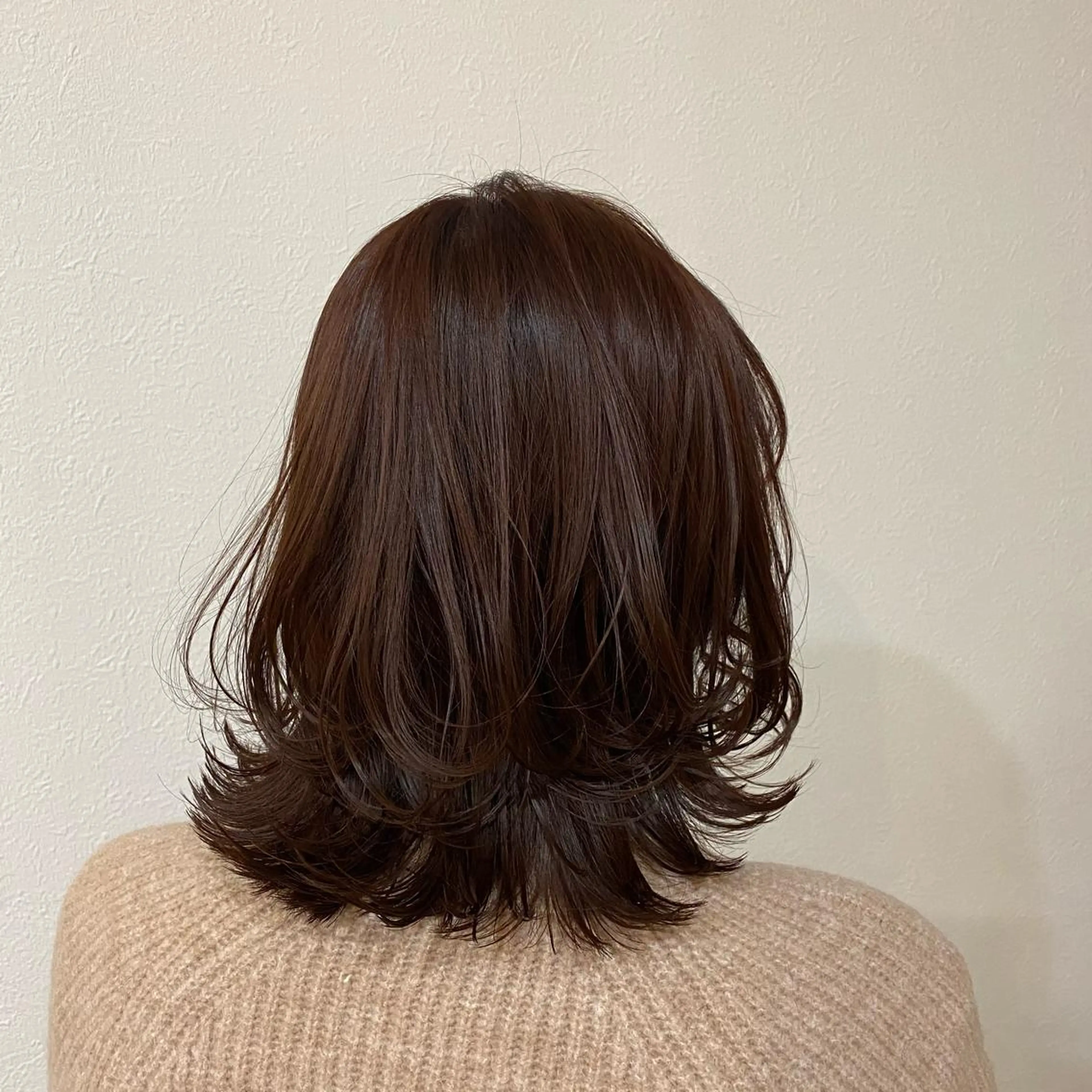ミディアム カット ヘアカラー トリートメント ✨髪質改善／艶カラー harunaのヘアスタイル