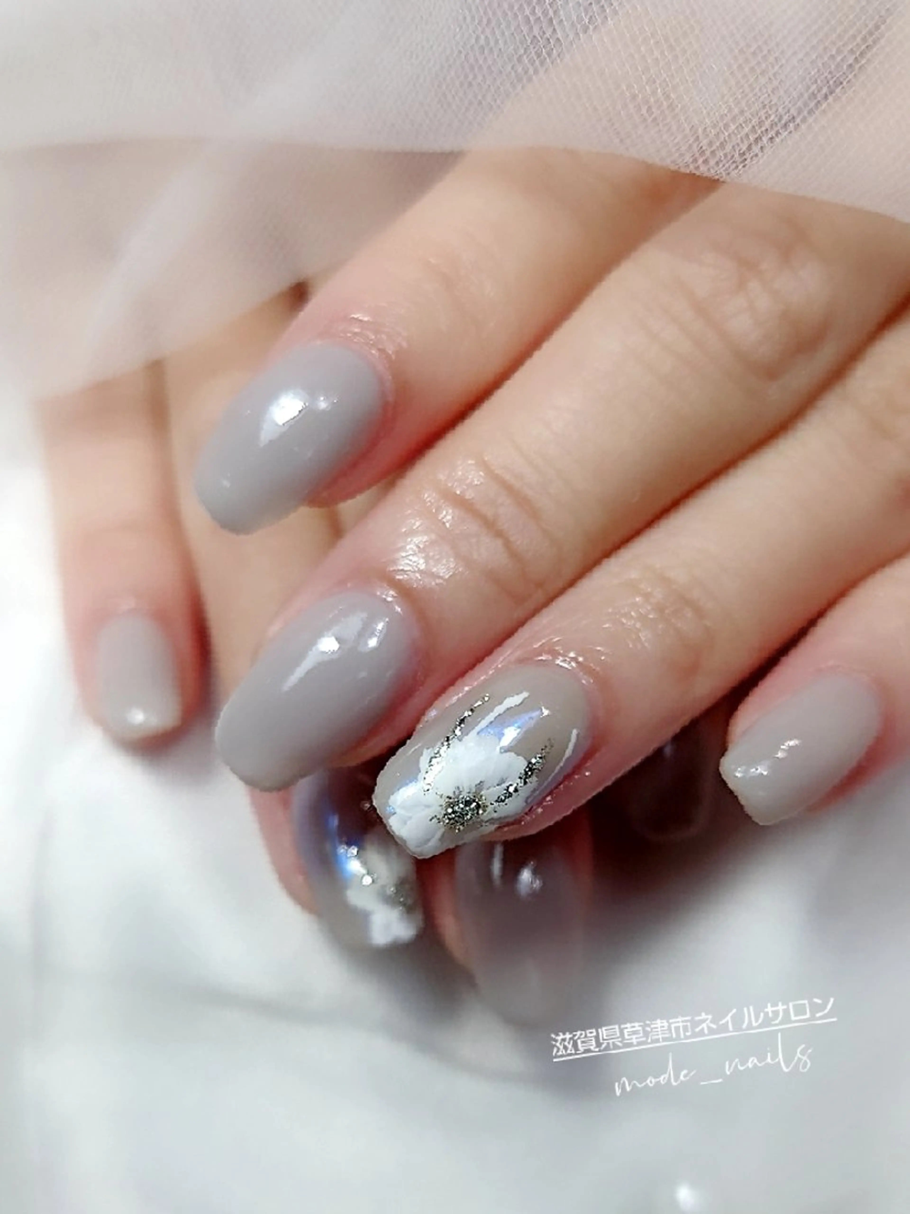 ネイル フラワーネイル 滋賀県草津市ネイル mode_nailsのネイルデザイン