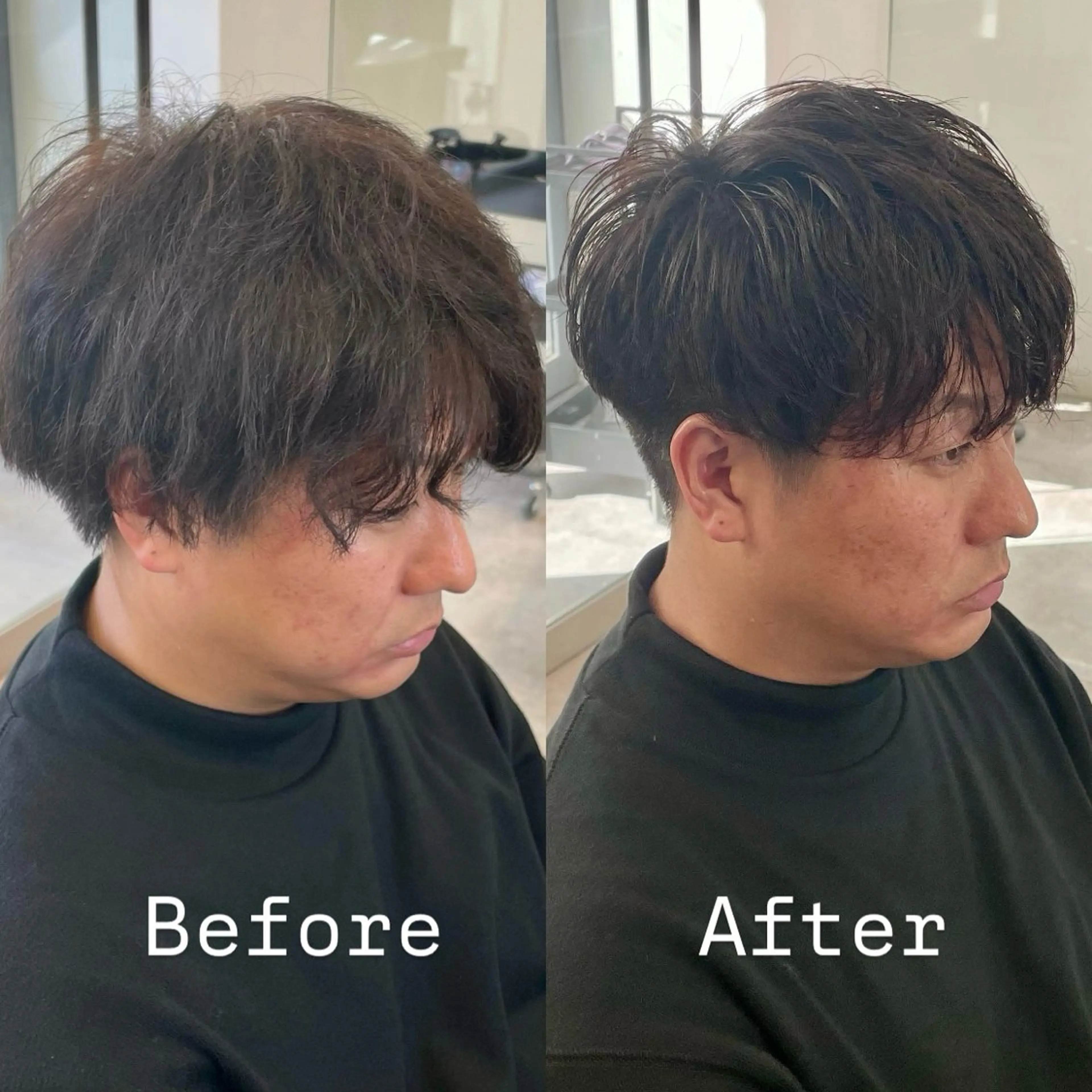 パーマ メンズ マッシュ カット パーマ メンズ特化 / ツイスパ🔥高林拓斗のヘアスタイル