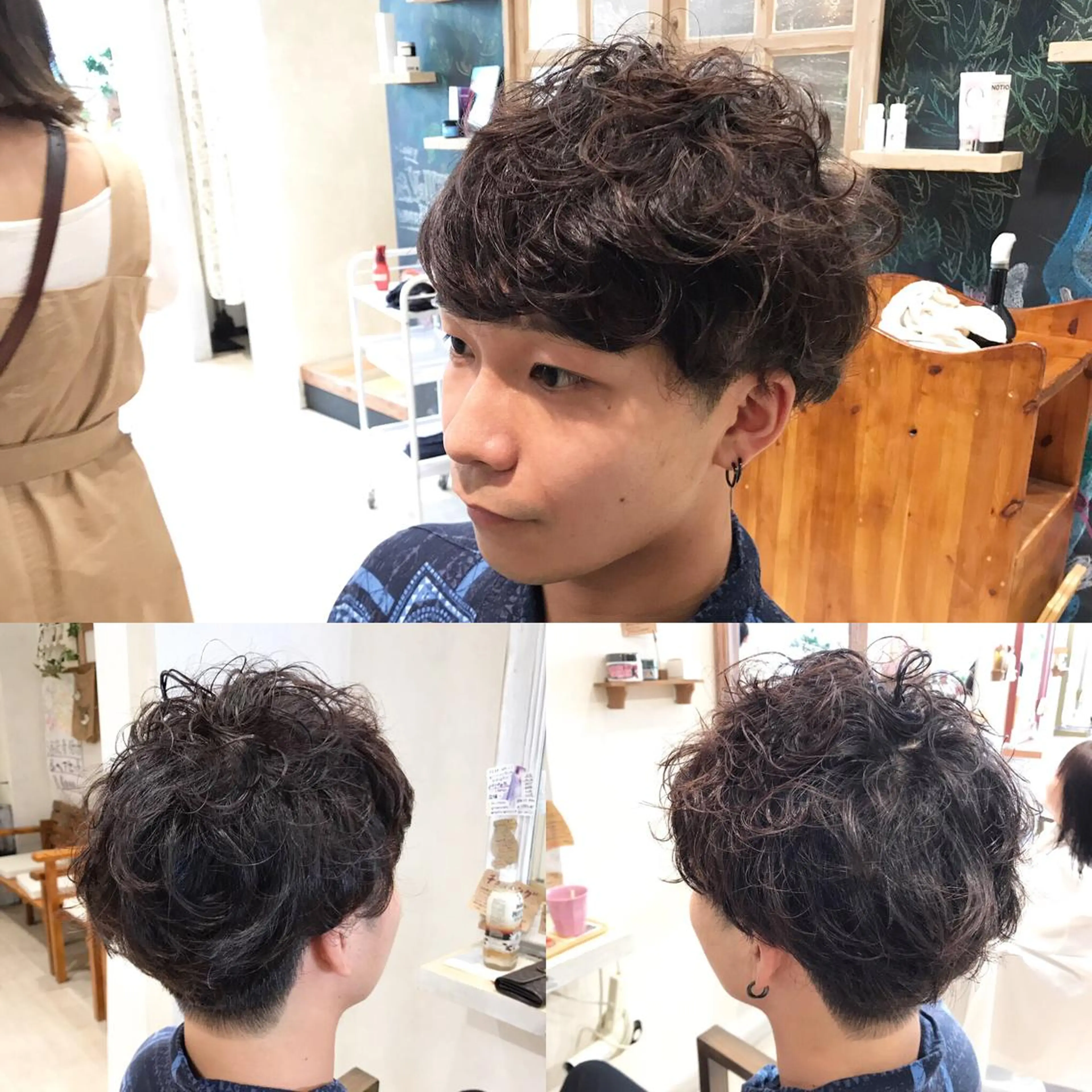 ショート パーマ メンズ マッシュ メンズパーマ メンズ指名多数!! SiLO 田島のヘアスタイル