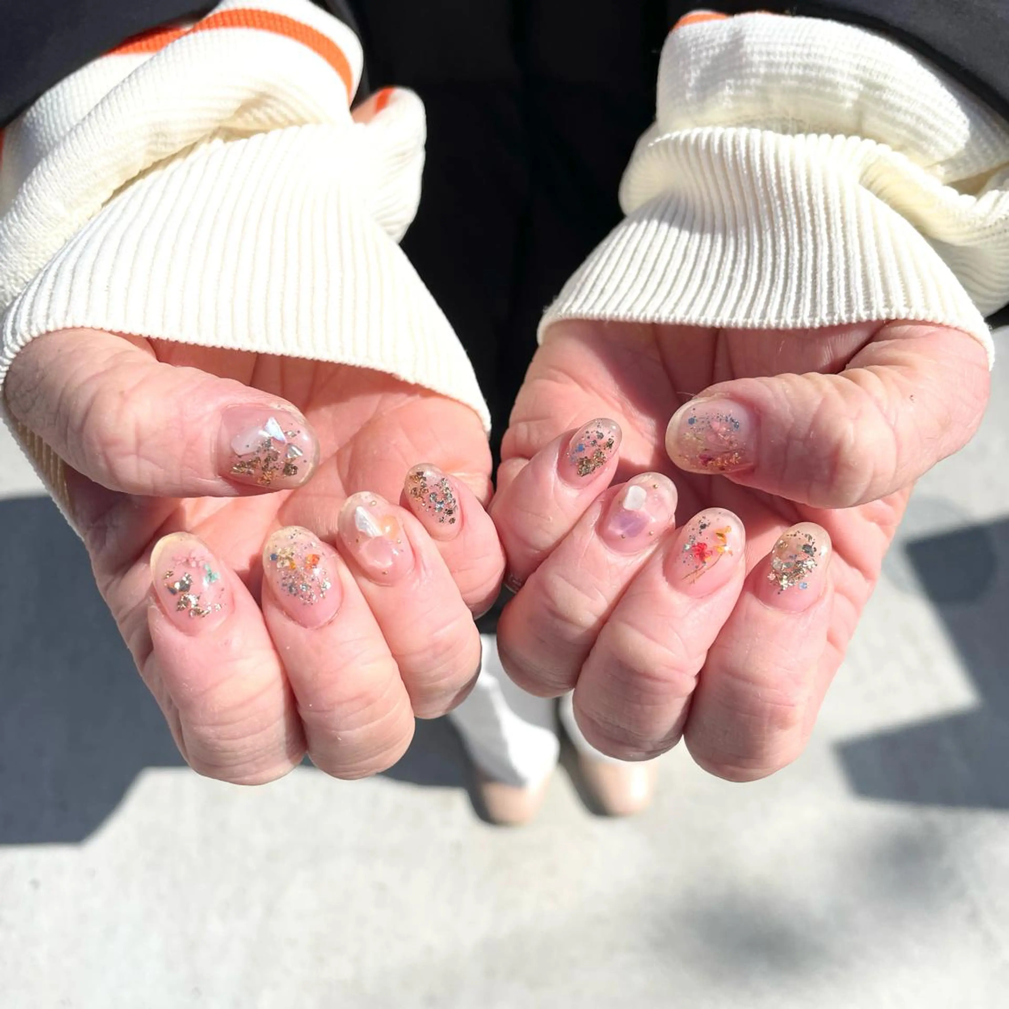 ネイル ハンドネイル Sea  nail by emaのネイルデザイン