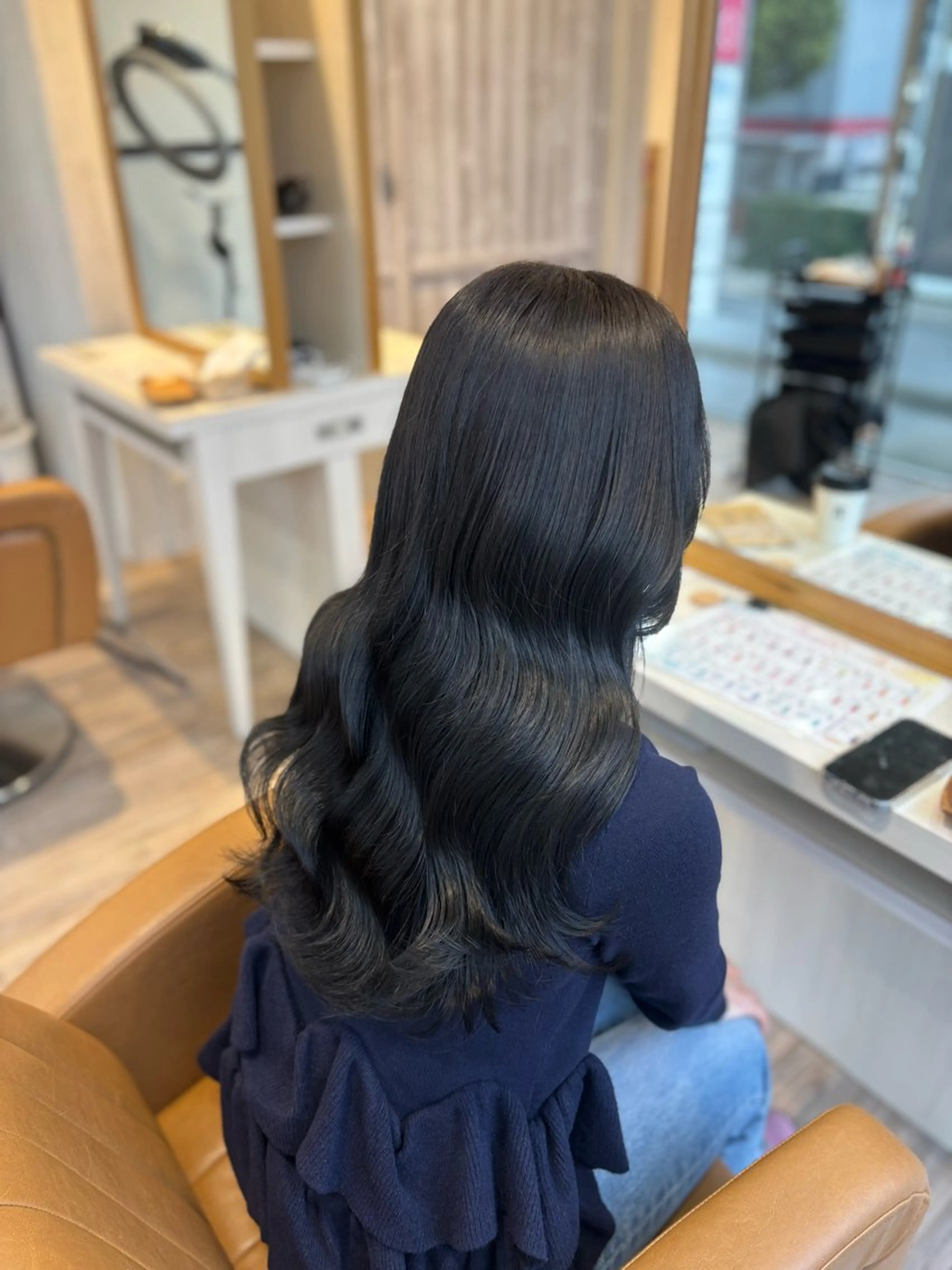 ロング カラー ヘアカラー トリートメント yui🥀/ボブ /ブリーチなしカラーのヘアスタイル