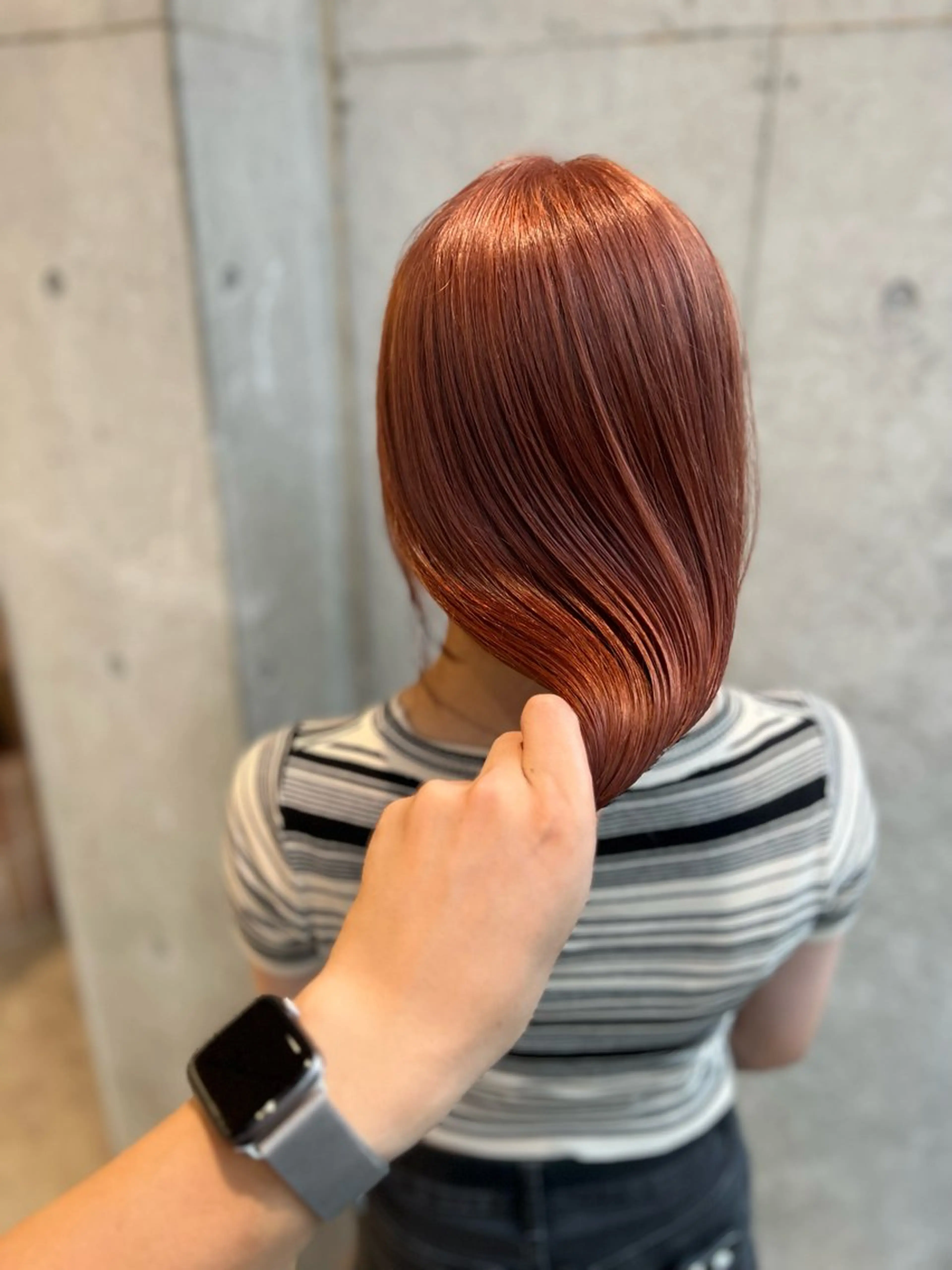 ロング カラー ベージュカラー ブリーチ オレンジ オレンジベージュ 誰よりも丁寧なカット 🍀小林輝のヘアスタイル