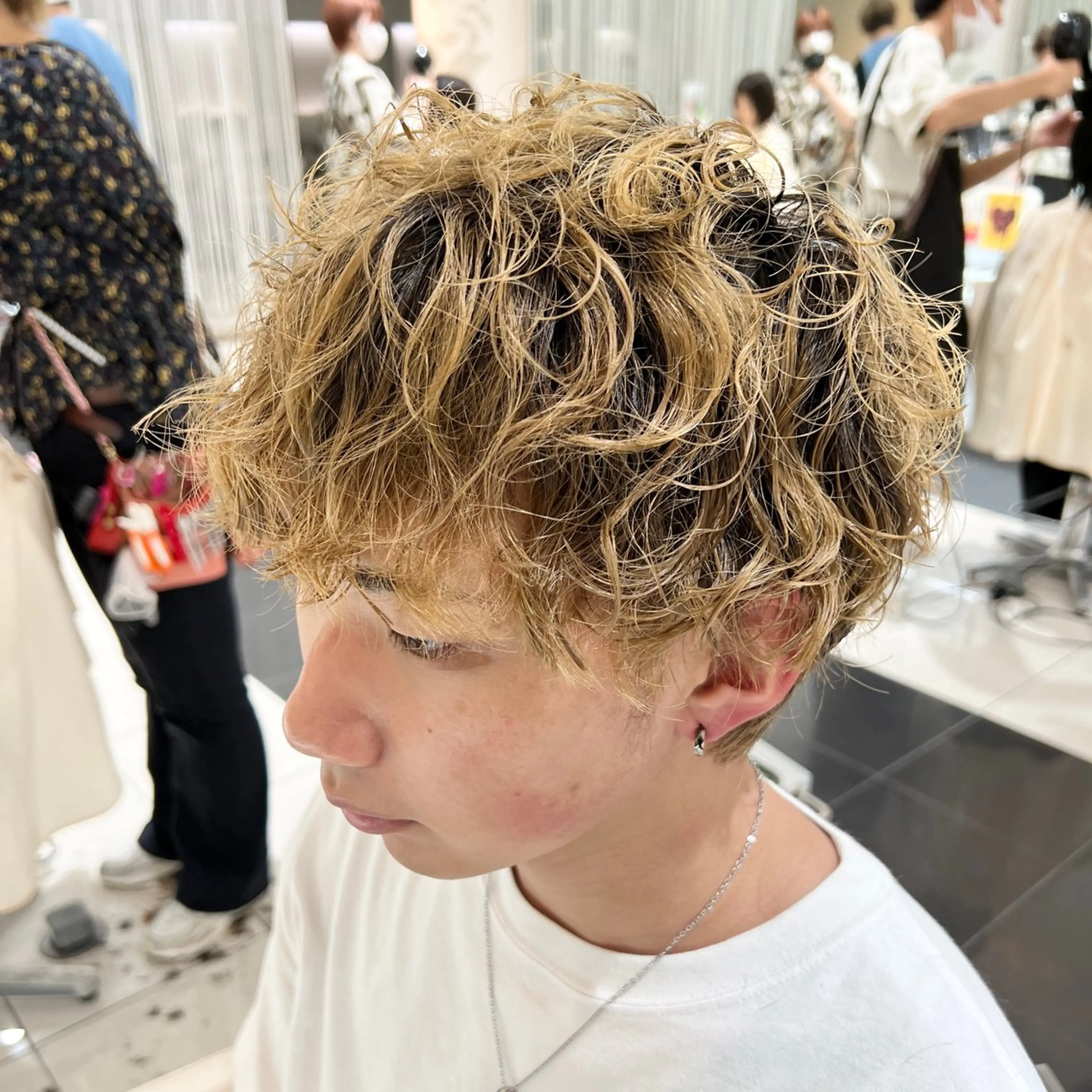 カラー パーマ メンズ NYNY姫路本店 メンズパーマ藤川時也のヘアスタイル