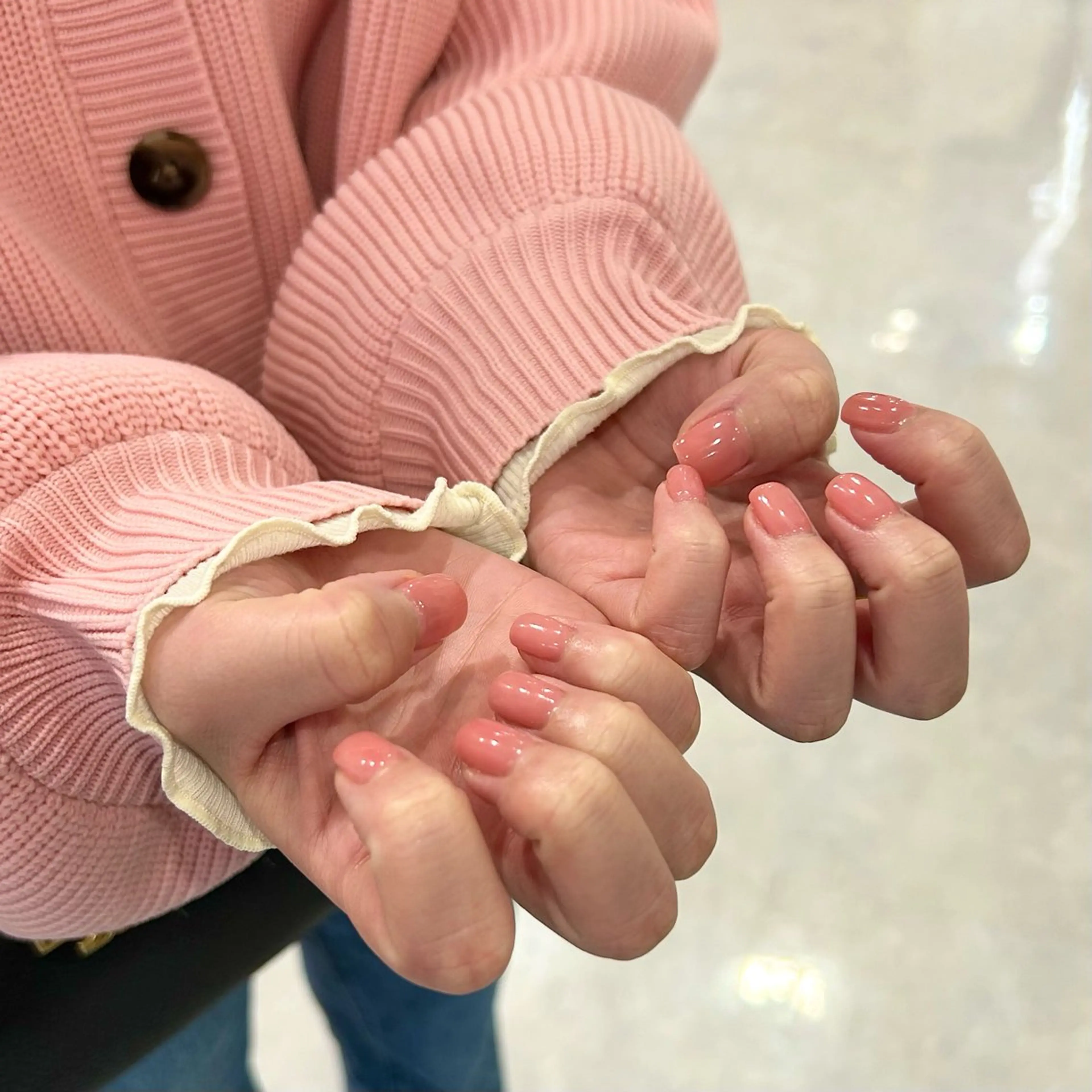 ジェルネイル初めての方にもオススメ✨️           ワンカラー❣️（オフ無し）の写真