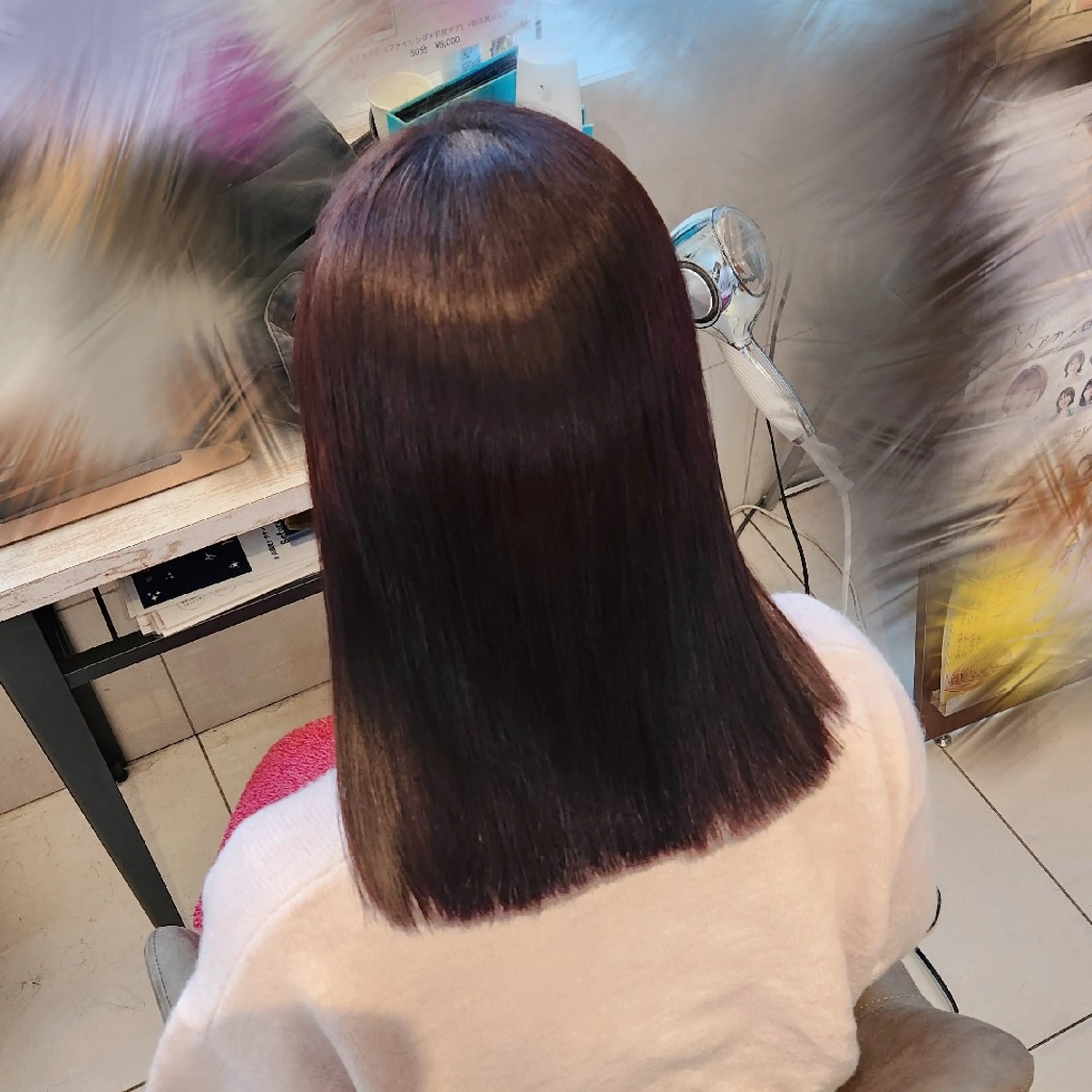 カラー ラベンダーカラー ラベンダーピンク ピンクカラー ヘアカラー くまだ あかねฅ🐶🐾のヘアスタイル