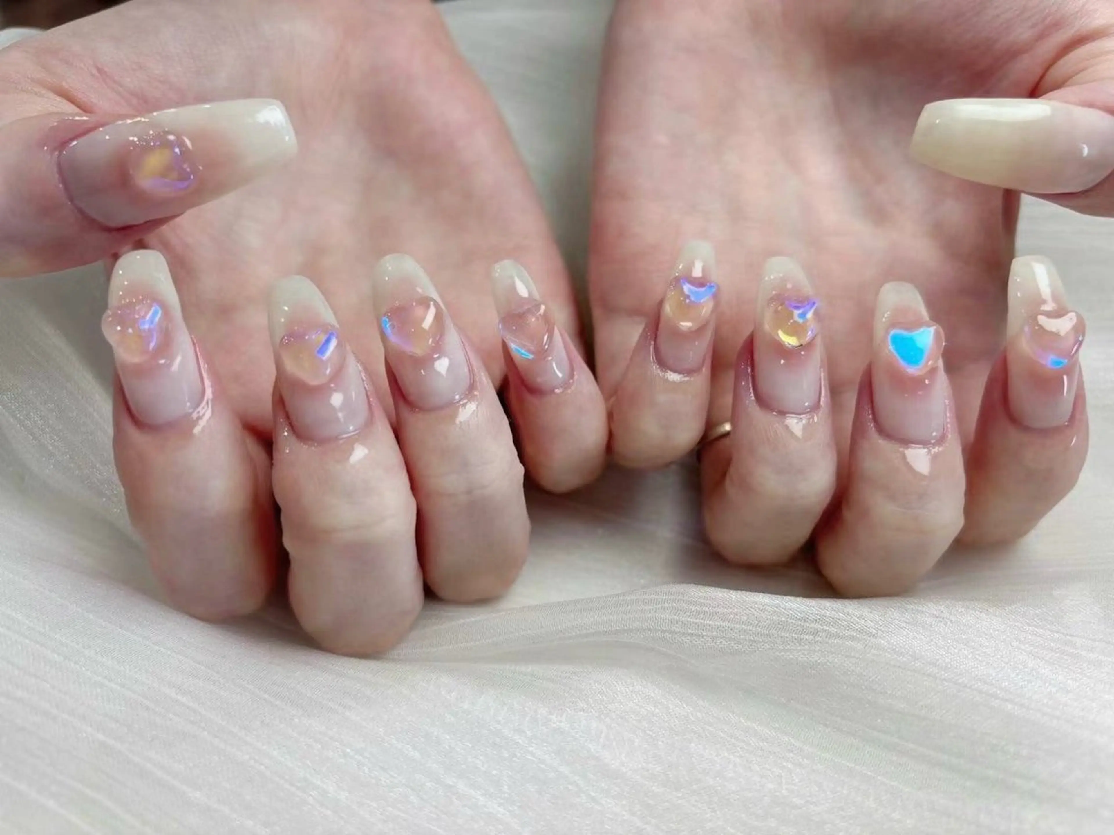 ネイル アートネイル フラワーネイル フットネイル ジェルネイル ハート Babarla Nailのネイルデザイン