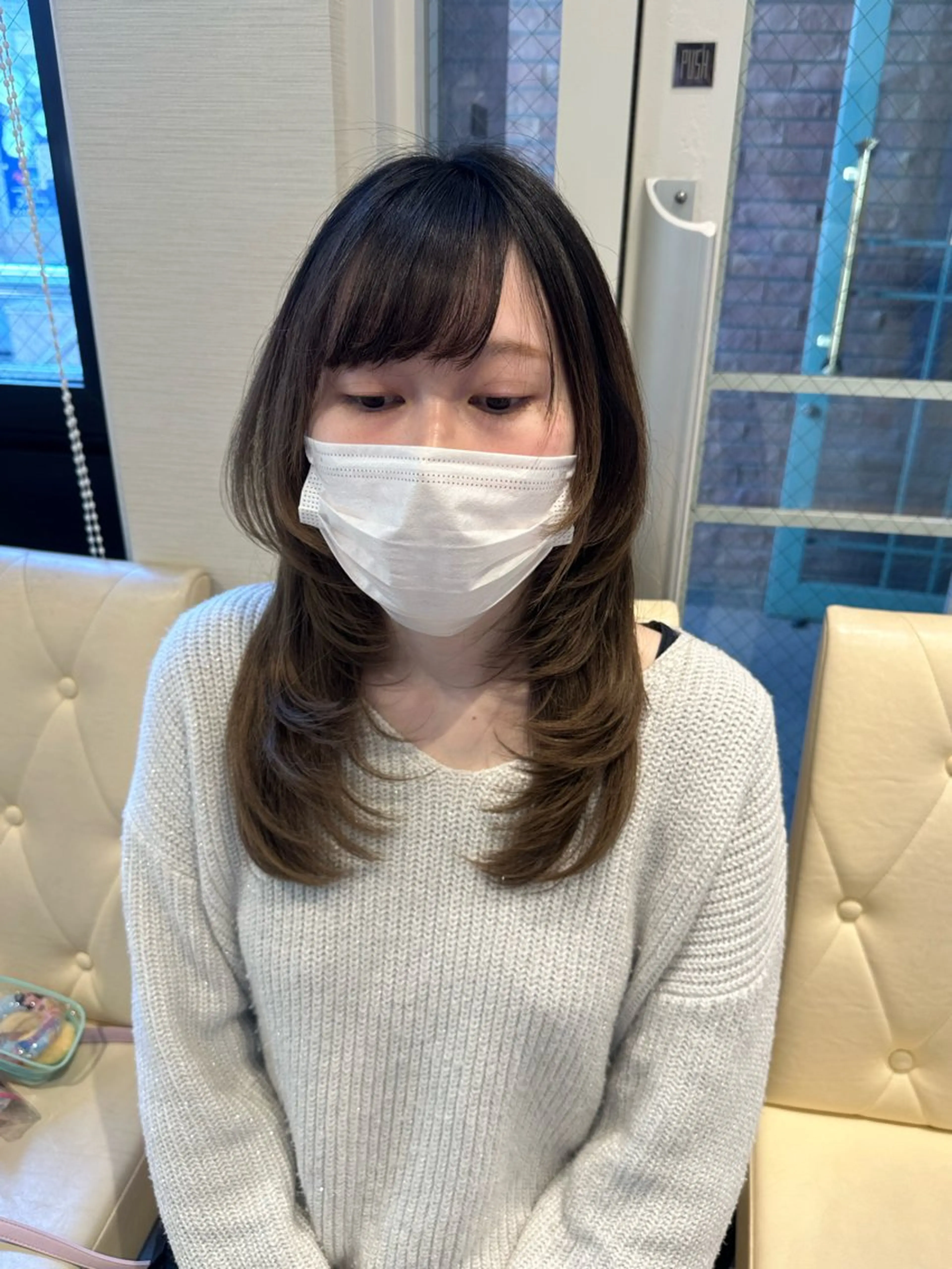 ロング ボブ ハイレイヤー レイヤーカット カット 田畑 あやののヘアスタイル