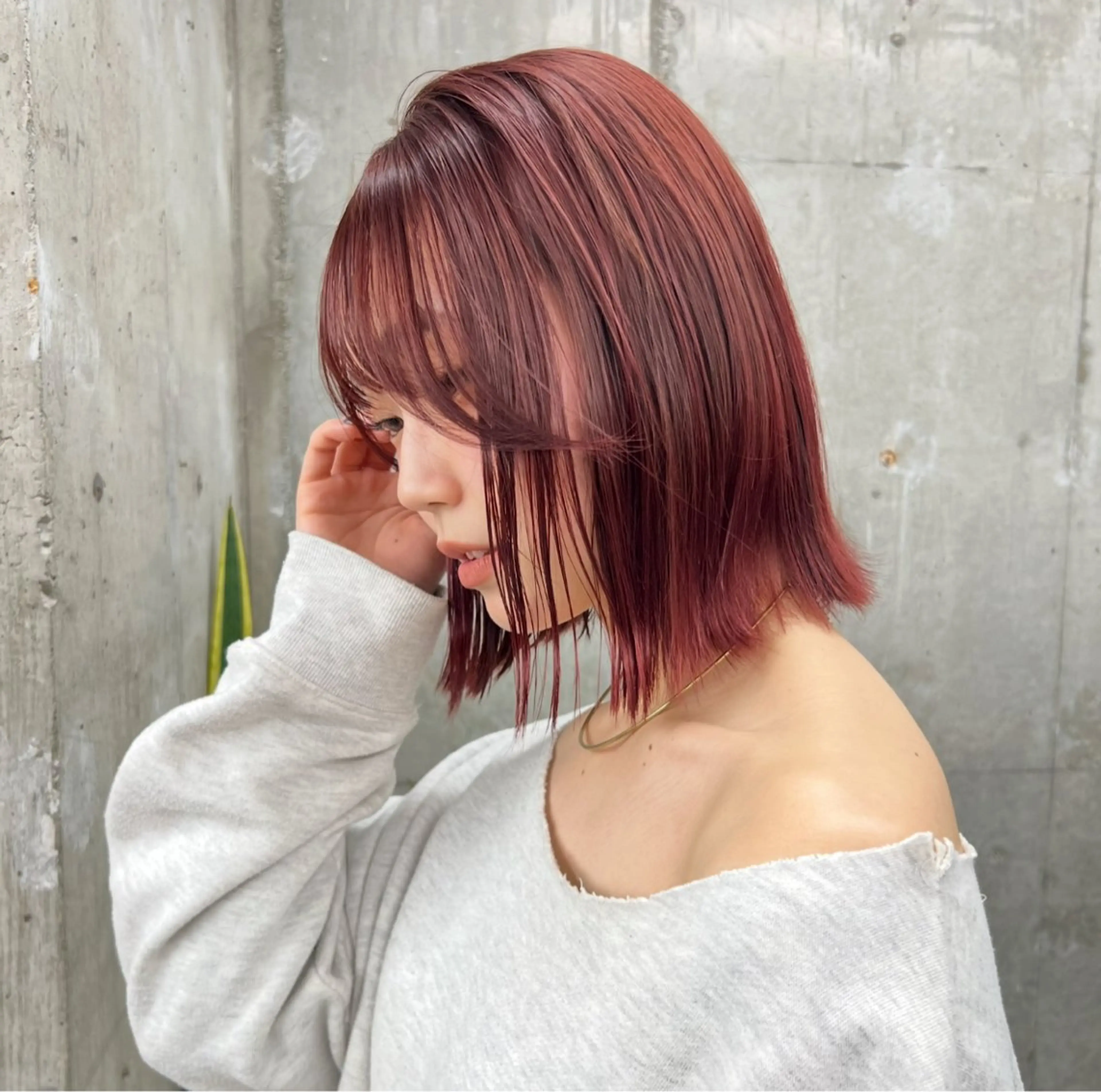 ミディアム 🌷暖色カラー /Mina/渋谷🌷のヘアスタイル