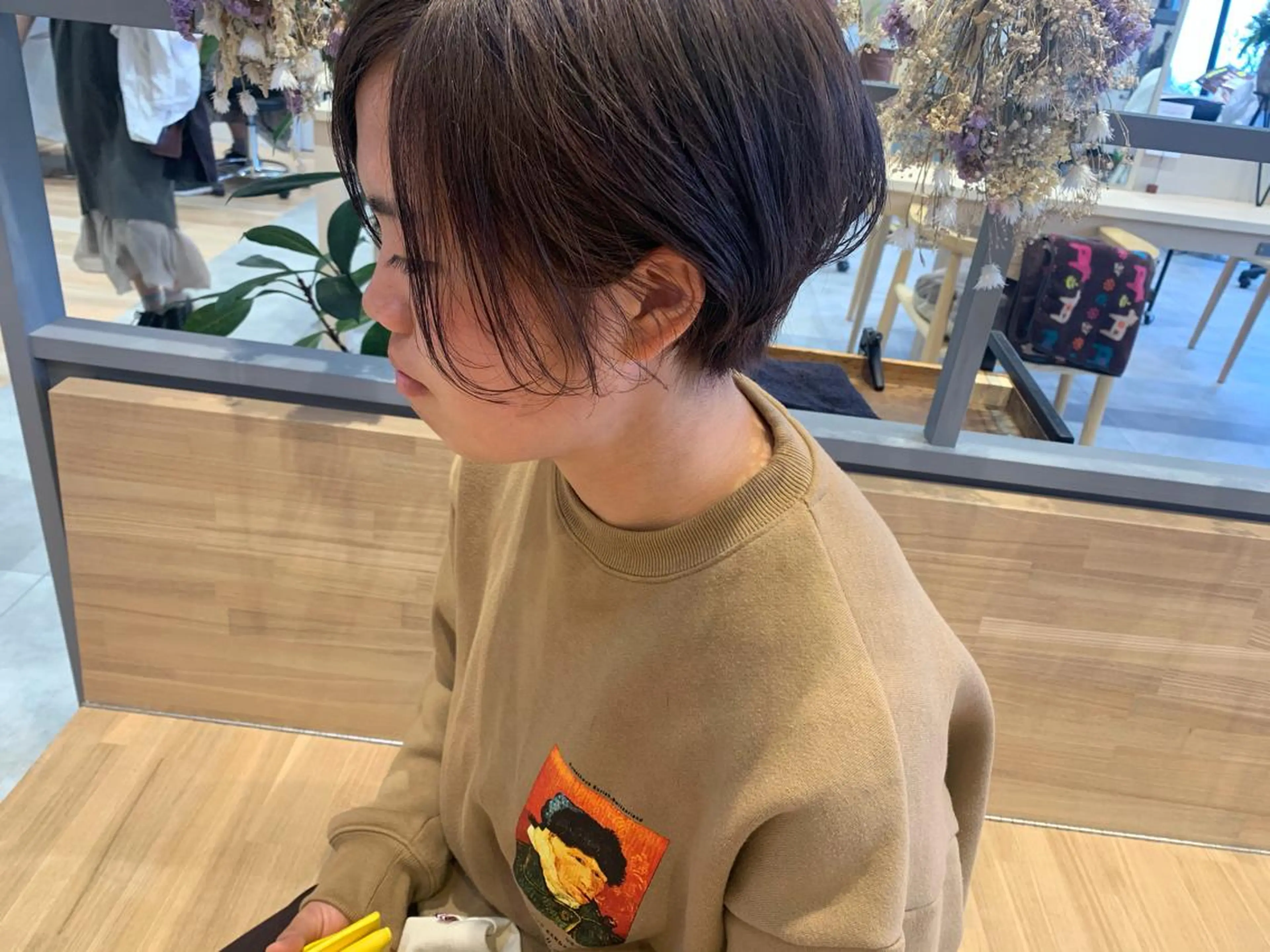 ショート カラー ショートヘア 吉田 早織のヘアスタイル