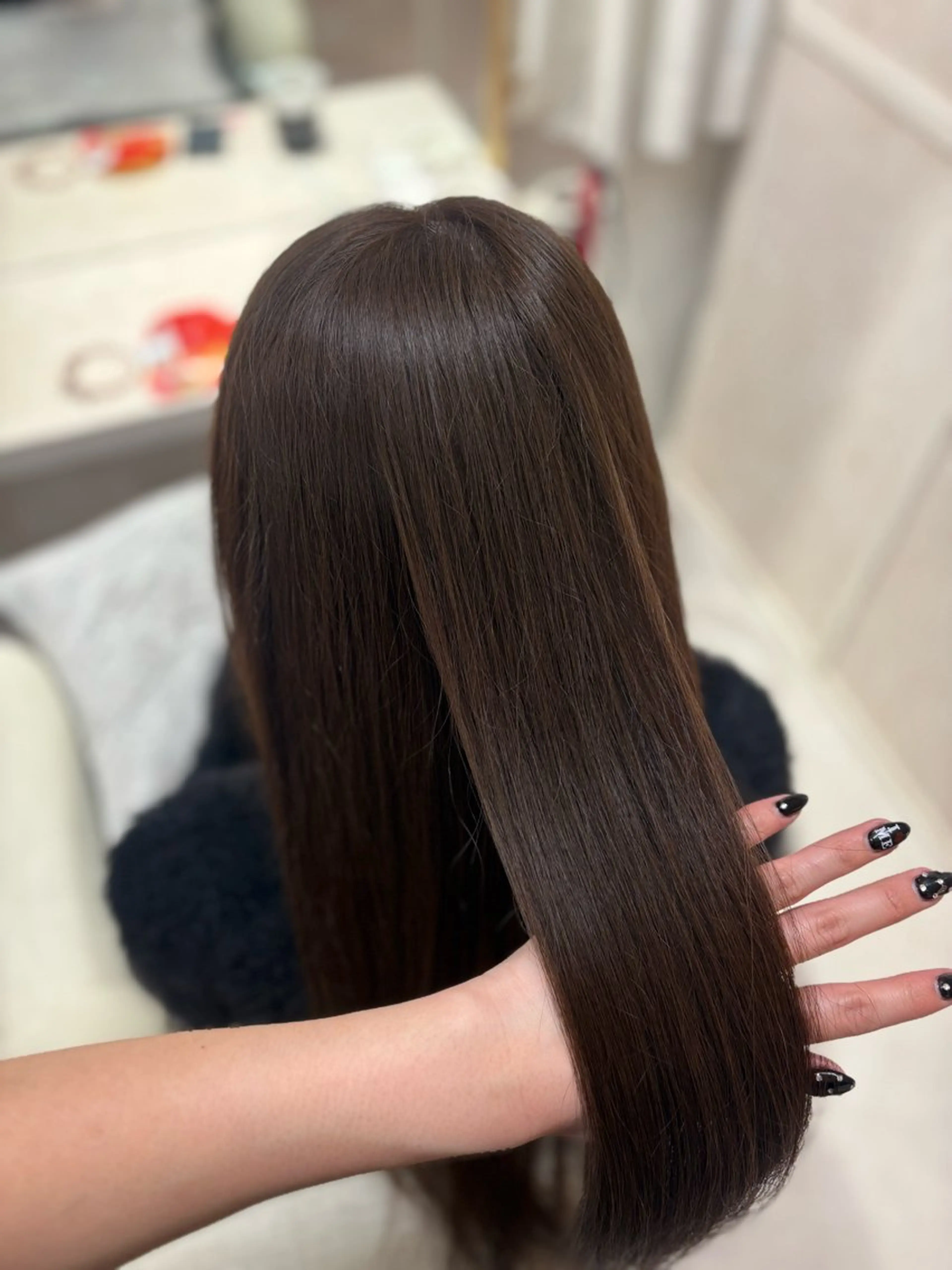 ロング カラー ベージュカラー ダブルカラー トリートメント ヘアカラー VEYY.nagoya所属・みゅう／韓国：網紅： トレンドヘアのヘアスタイル