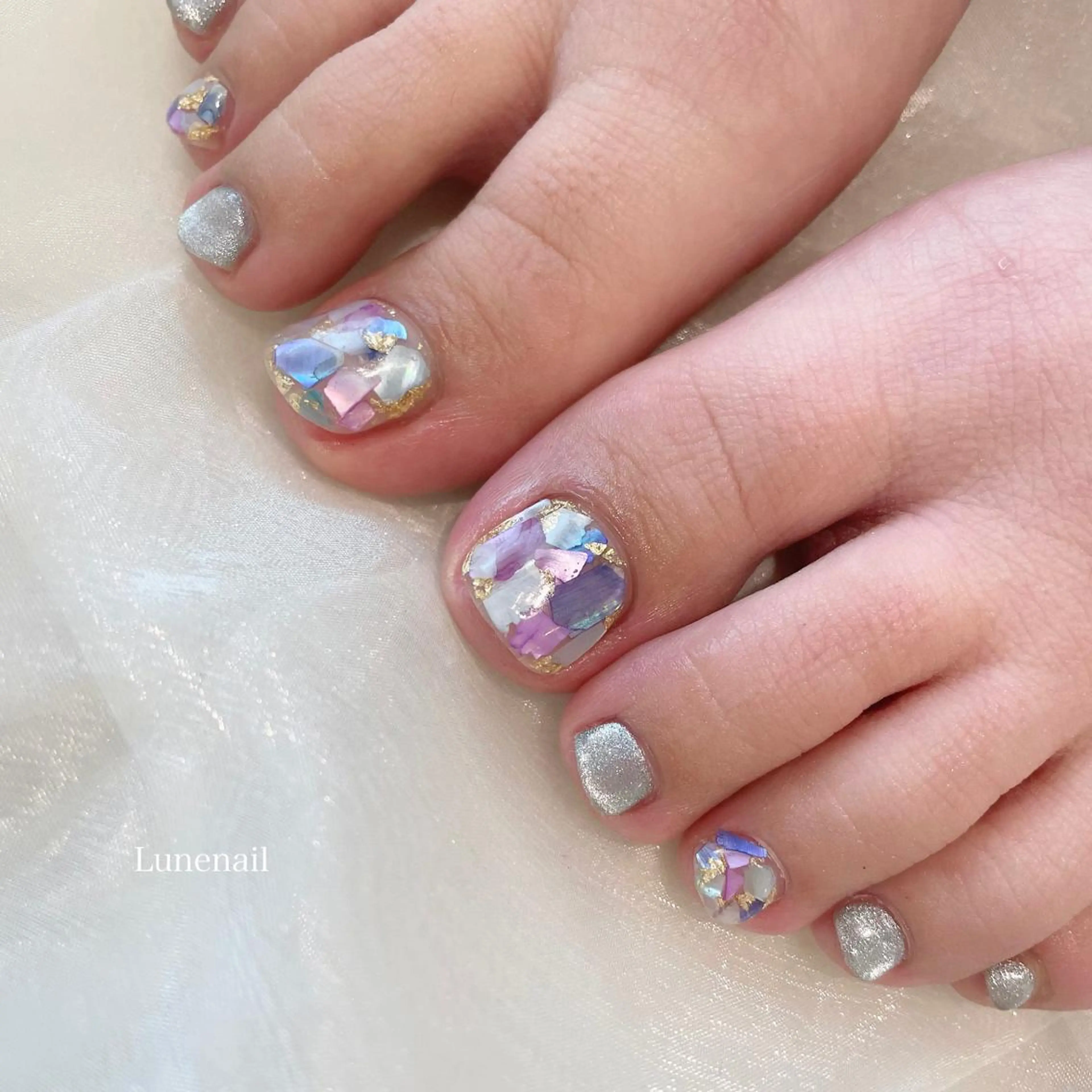 夏限定デザイン🍉オフ込み🌈フットアートネイル𓂃𓂂120分コース♡100色以上の中からお選び頂けます！の写真